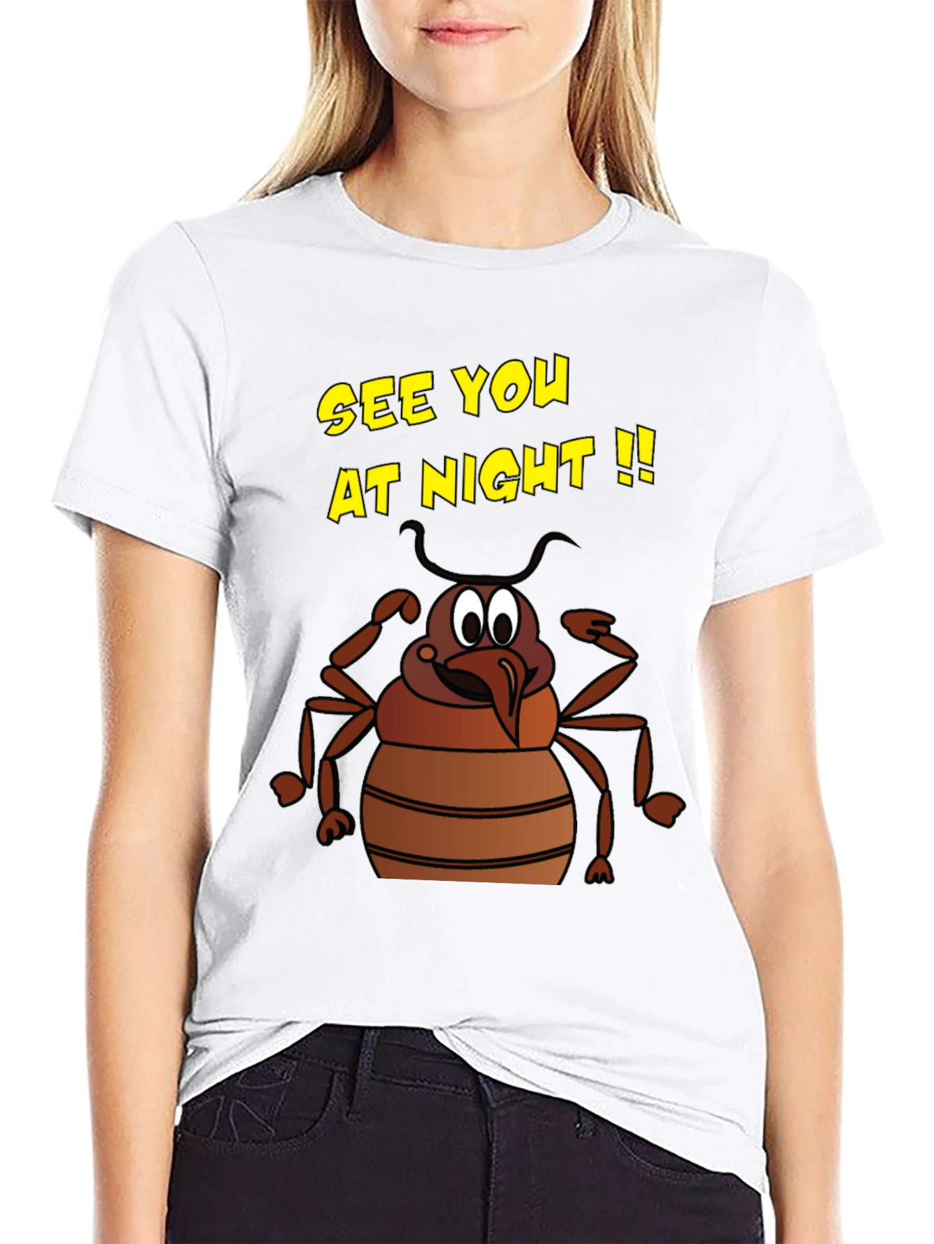 See You at Night Bug Graphic T-Shirt