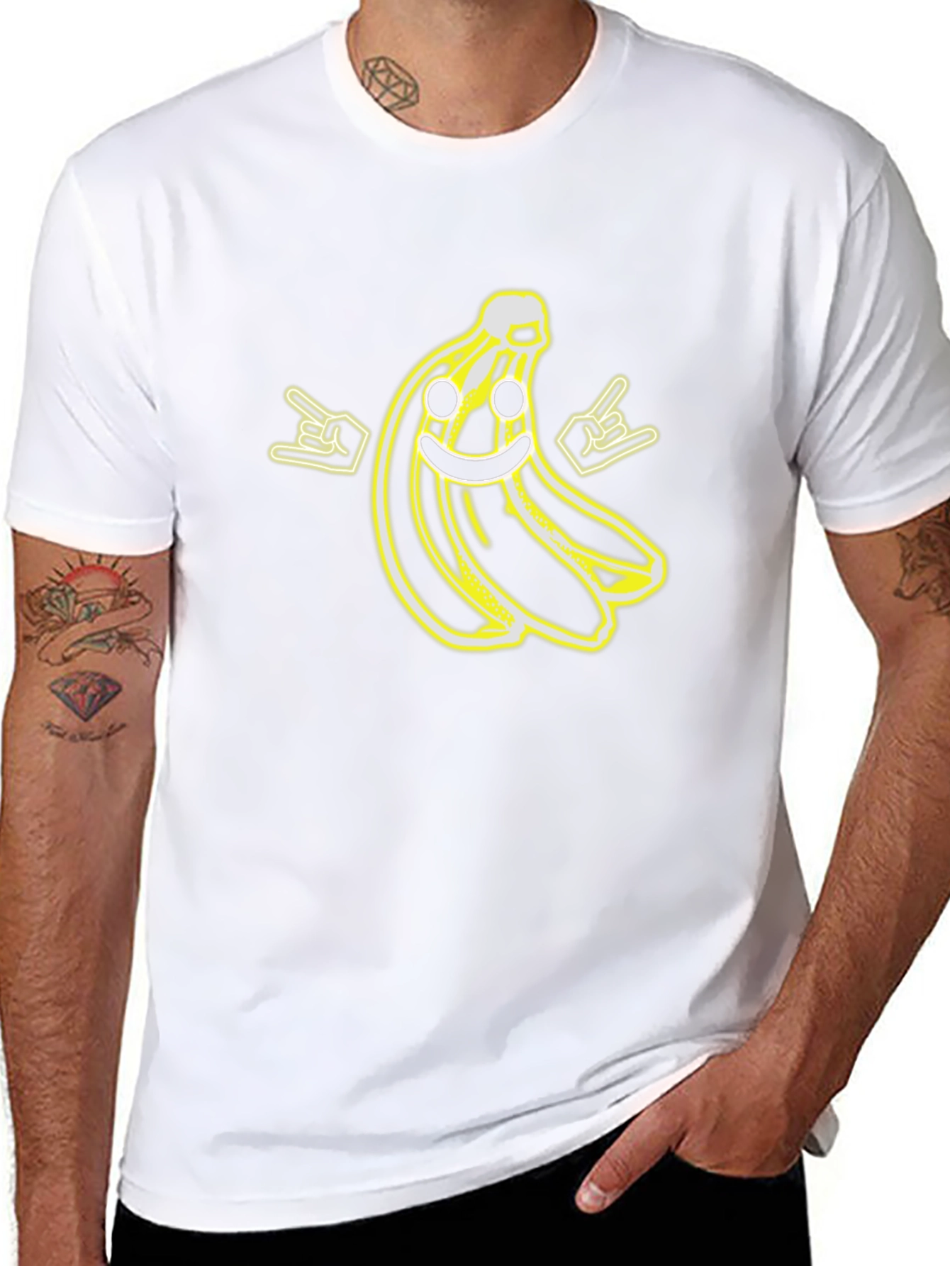 Cool Banana Graphic Black T-Shirt