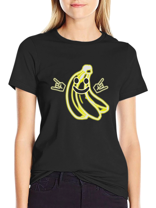 Cool Banana Graphic Black T-Shirt