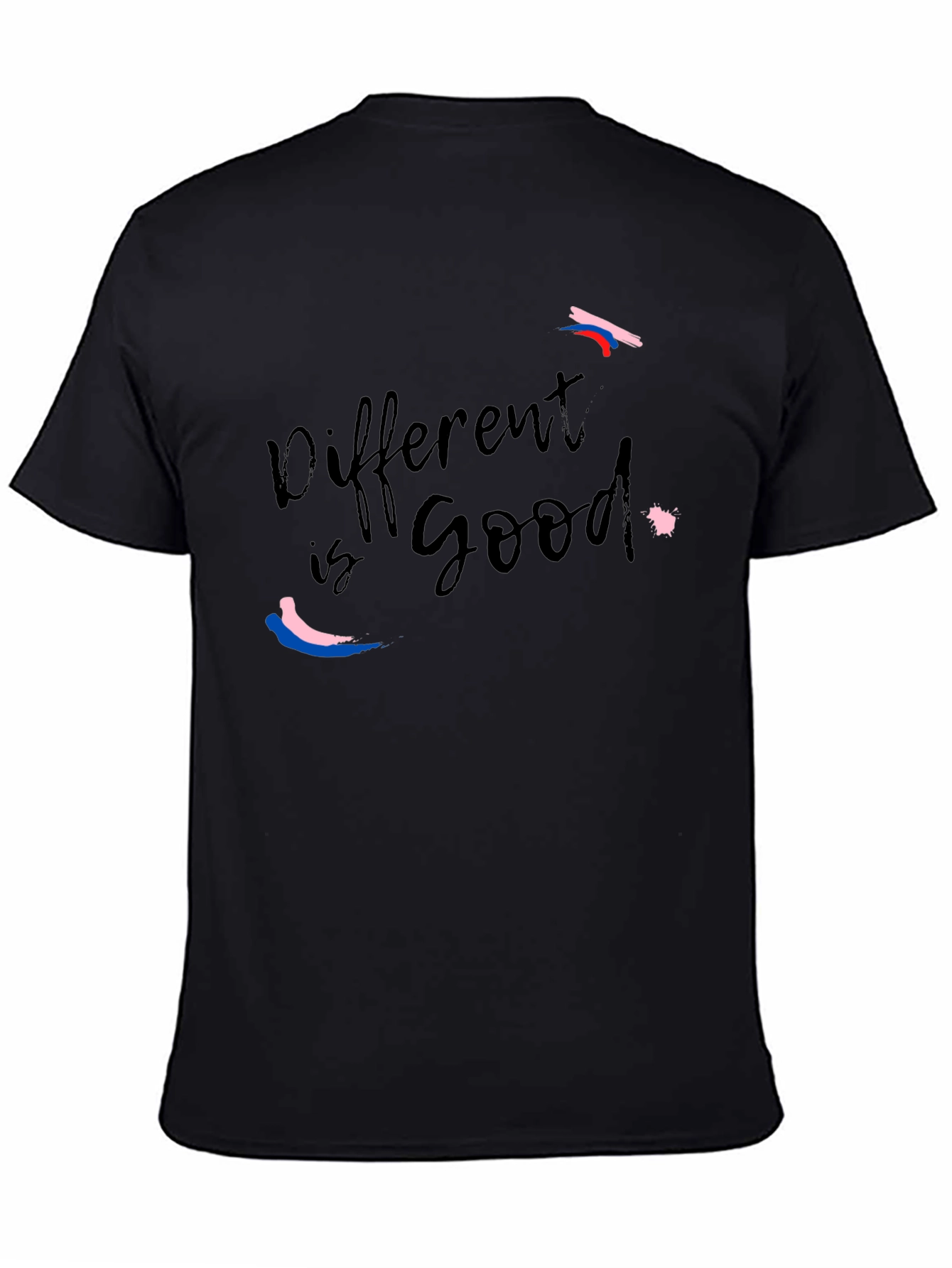 Different is Good Black Graphic Tee
