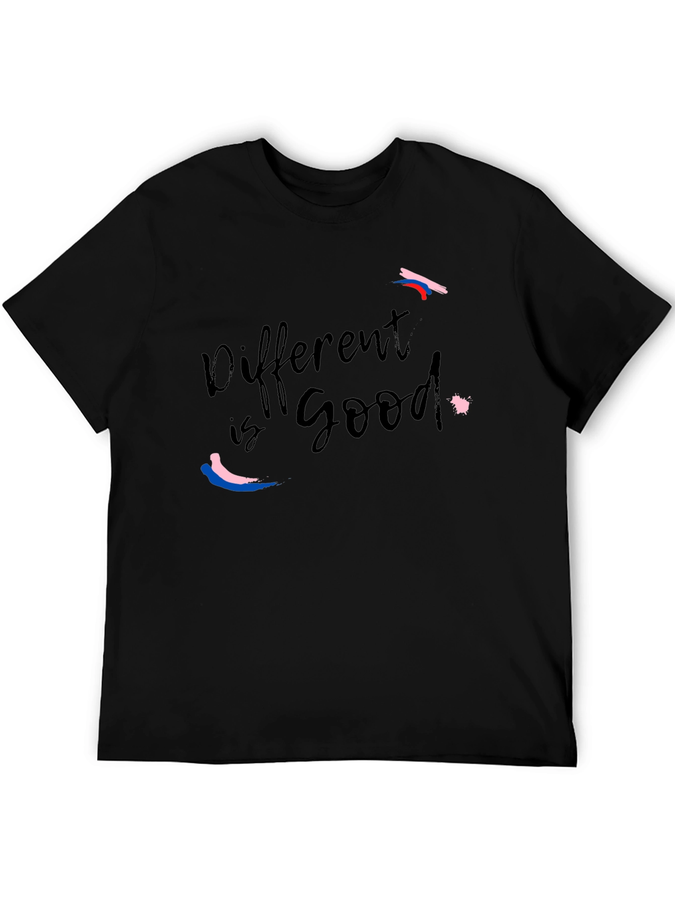 Different is Good Black Graphic Tee