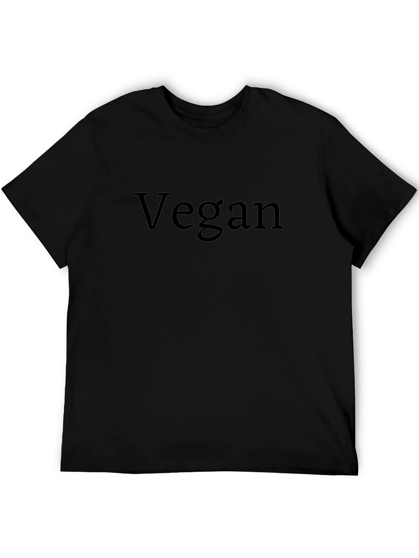Vegan Black T-Shirt - Classic Style