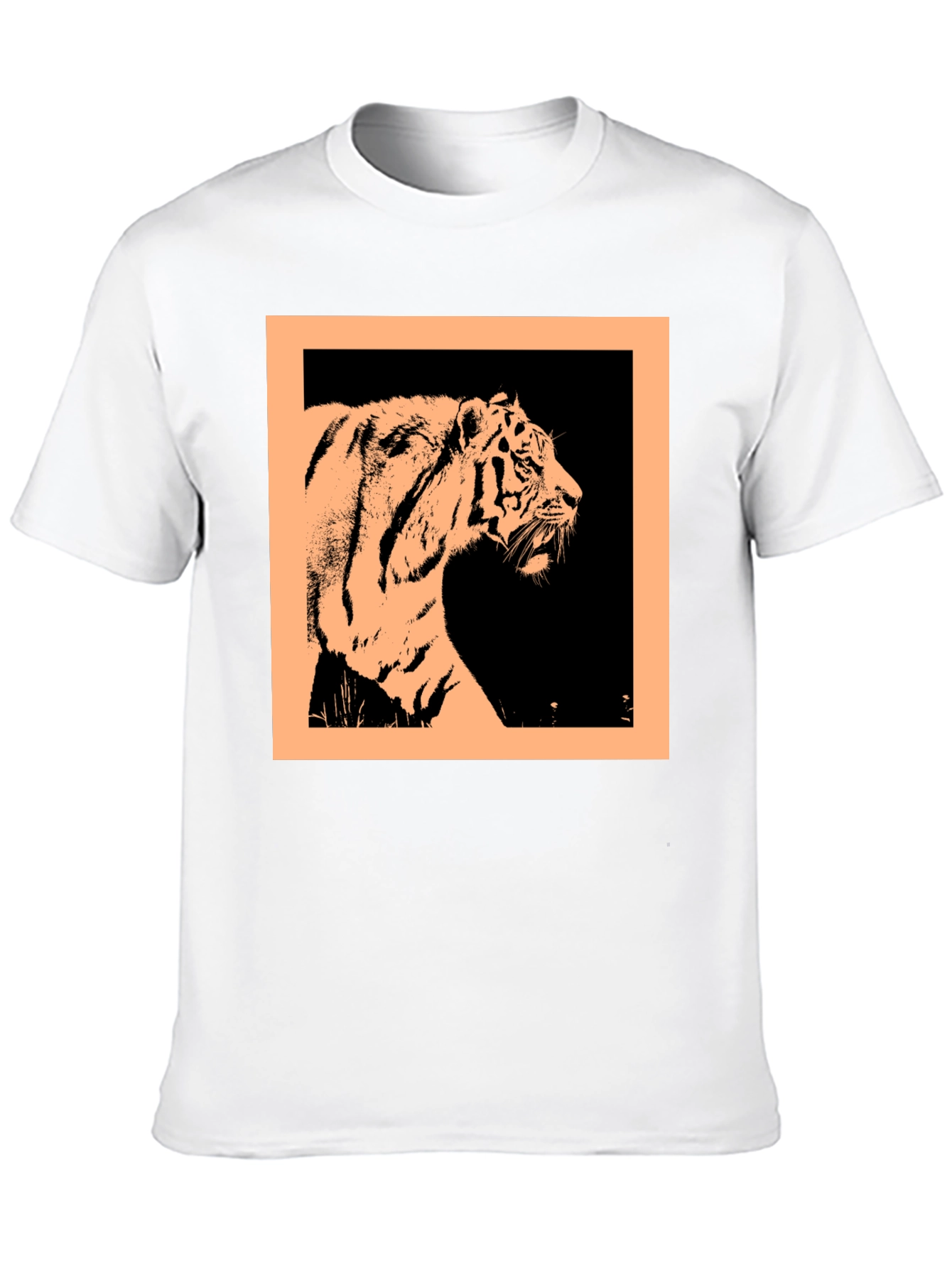 Tiger Graphic Black Crew Neck T-Shirt