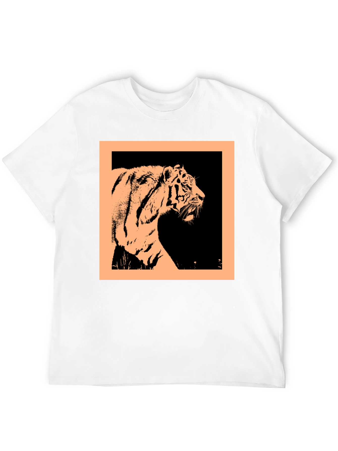 Tiger Graphic Black Crew Neck T-Shirt