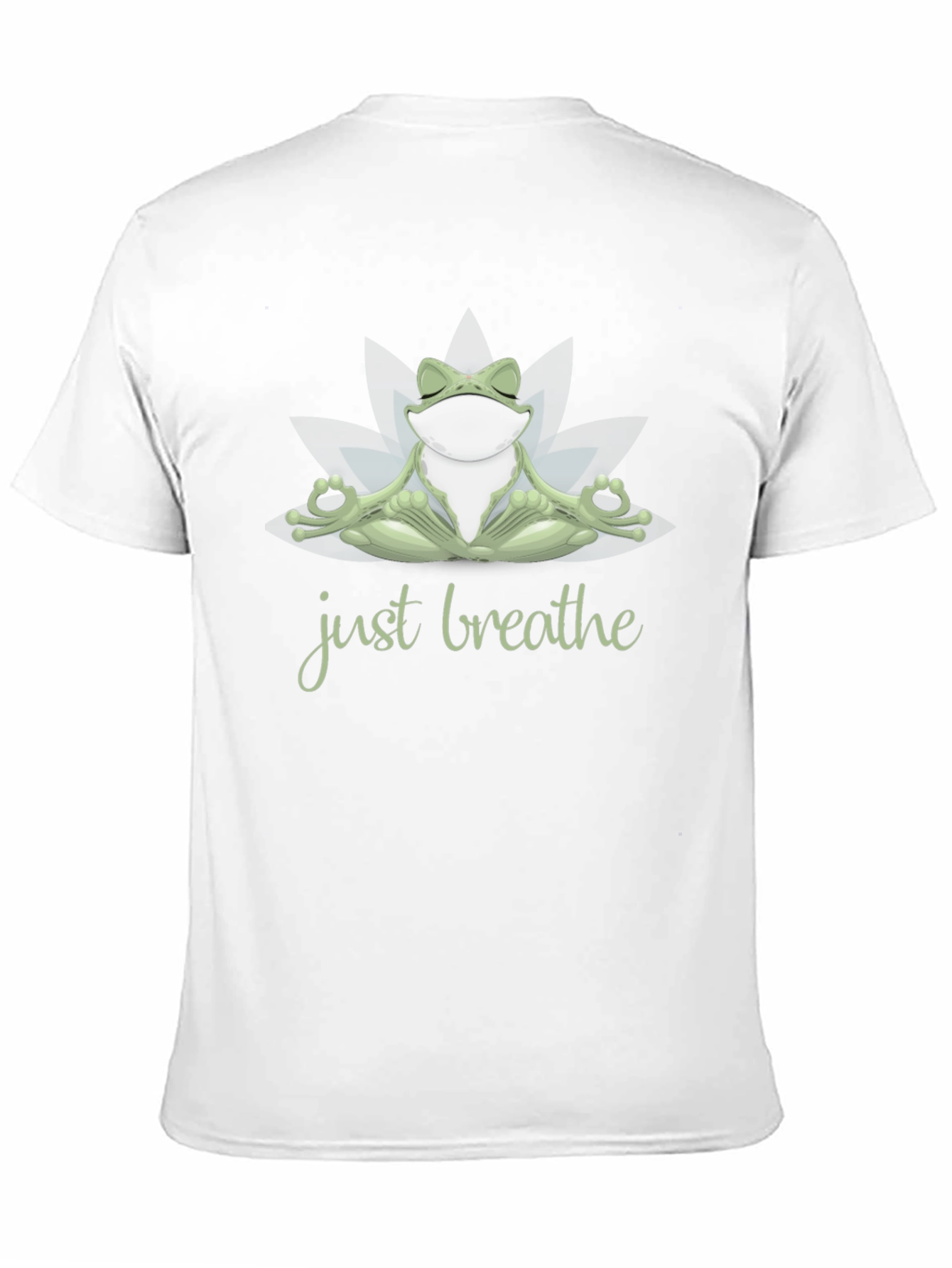 Meditating Frog T-Shirt - Just Breathe