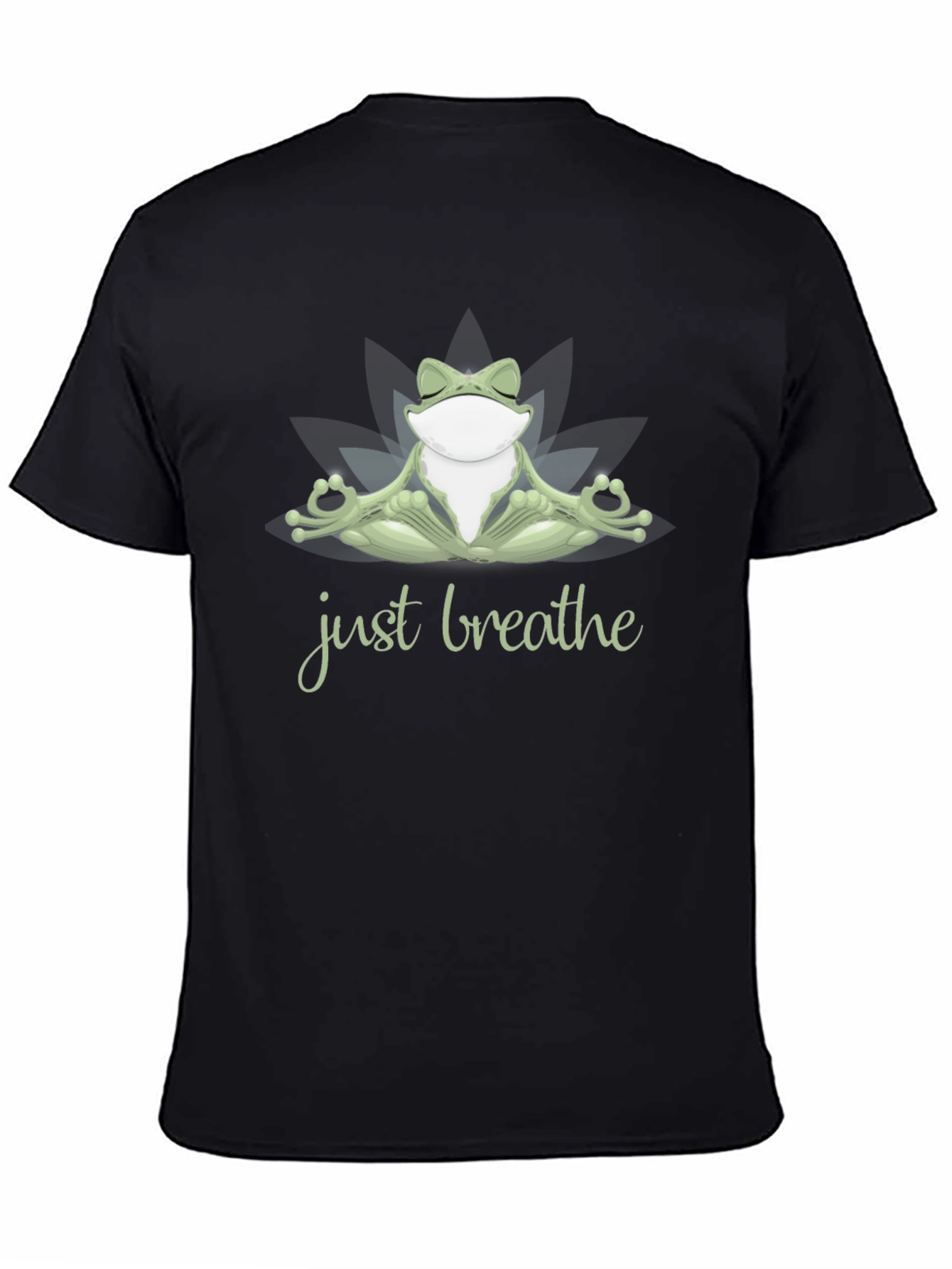 Meditating Frog T-Shirt - Just Breathe