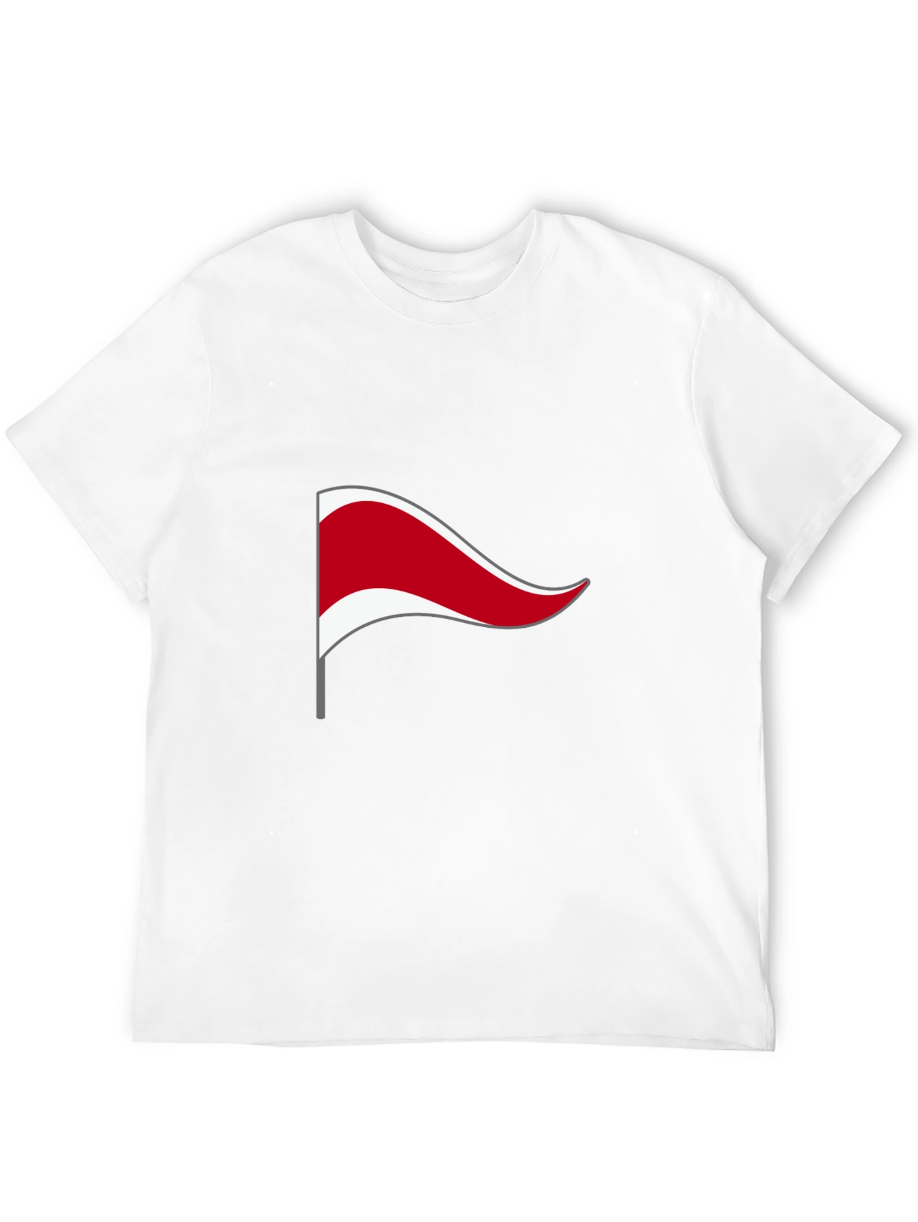 Black T-Shirt with Novelty Flag Design