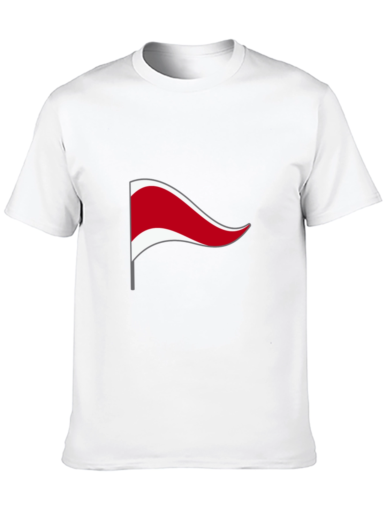 Black T-Shirt with Novelty Flag Design