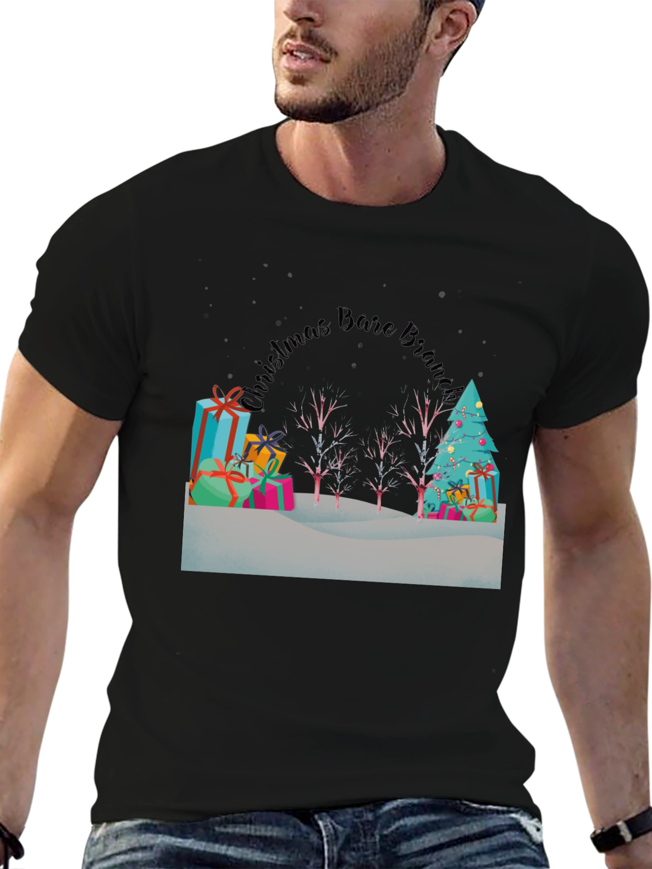 Christmas Bare Branch Tree T-Shirt