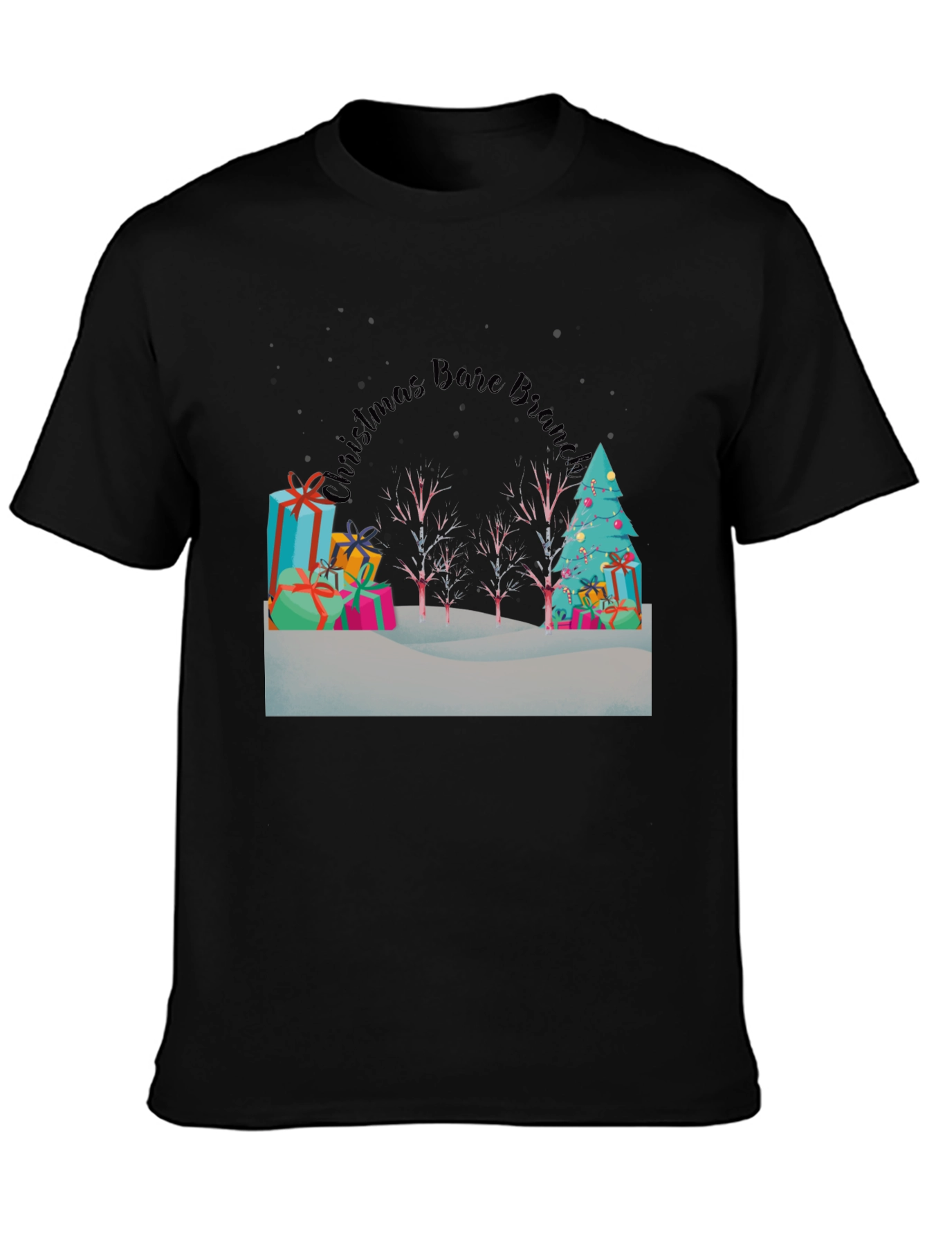 Christmas Bare Branch Tree T-Shirt