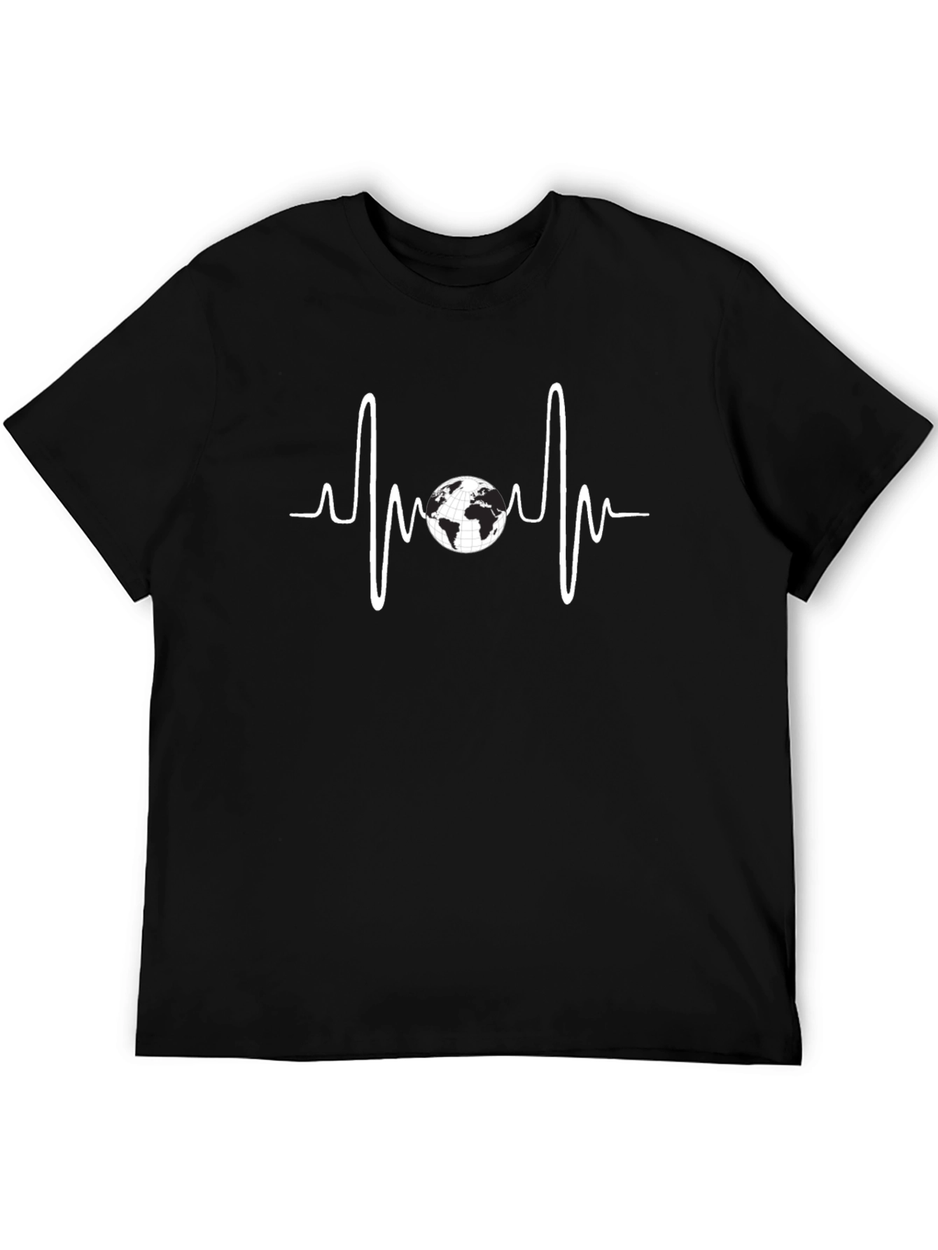 Earth Heartbeat Graphic Tee - Black
