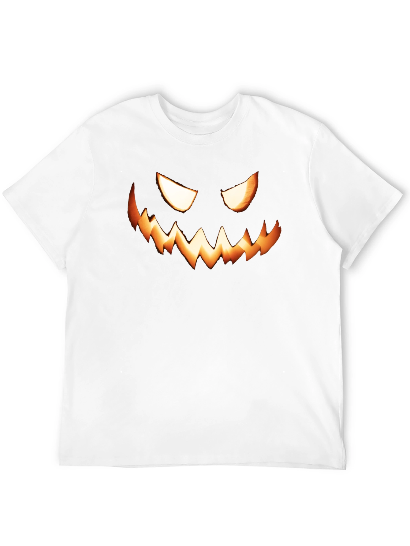 Spooky Pumpkin Face Graphic T-Shirt - Halloween Style