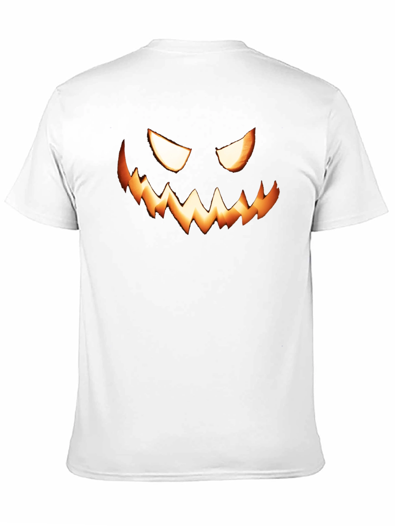 Spooky Pumpkin Face Graphic T-Shirt - Halloween Style