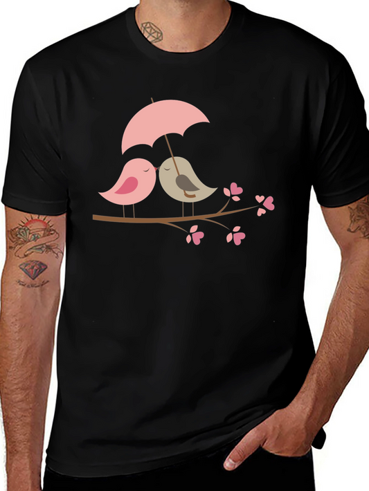 Birds in Love T-Shirt - Cute Graphic Tee