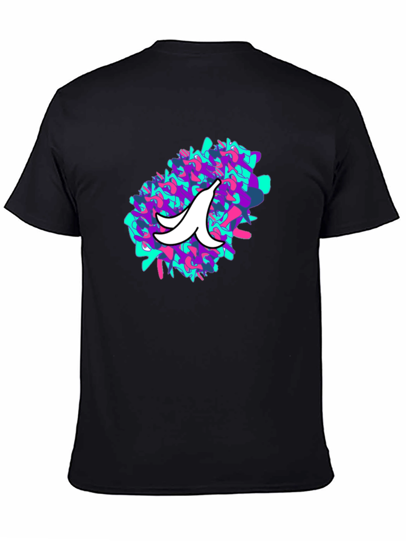 Abstract Banana Peel Graphic T-Shirt