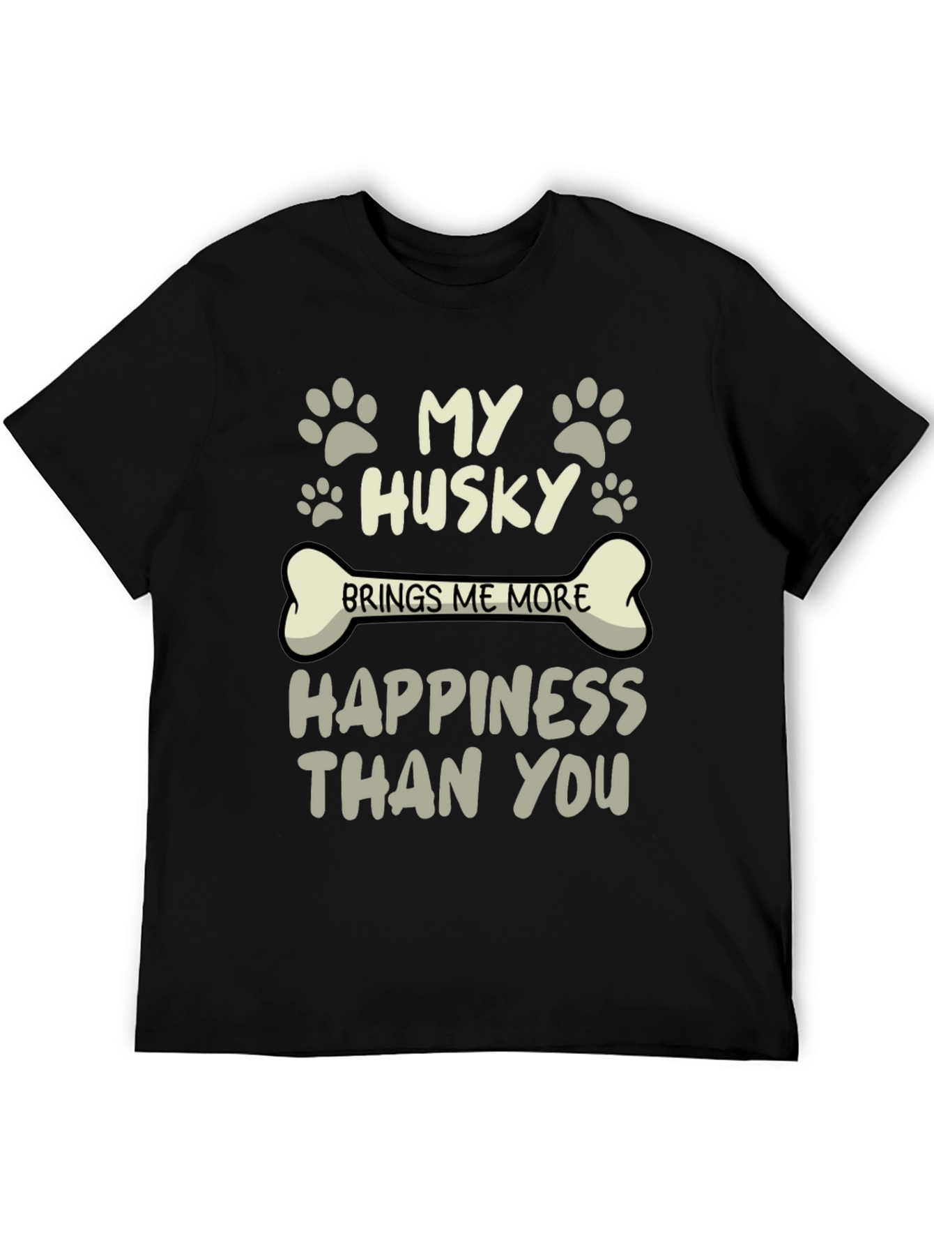 My Husky Brings Me More Happiness T-Shirt