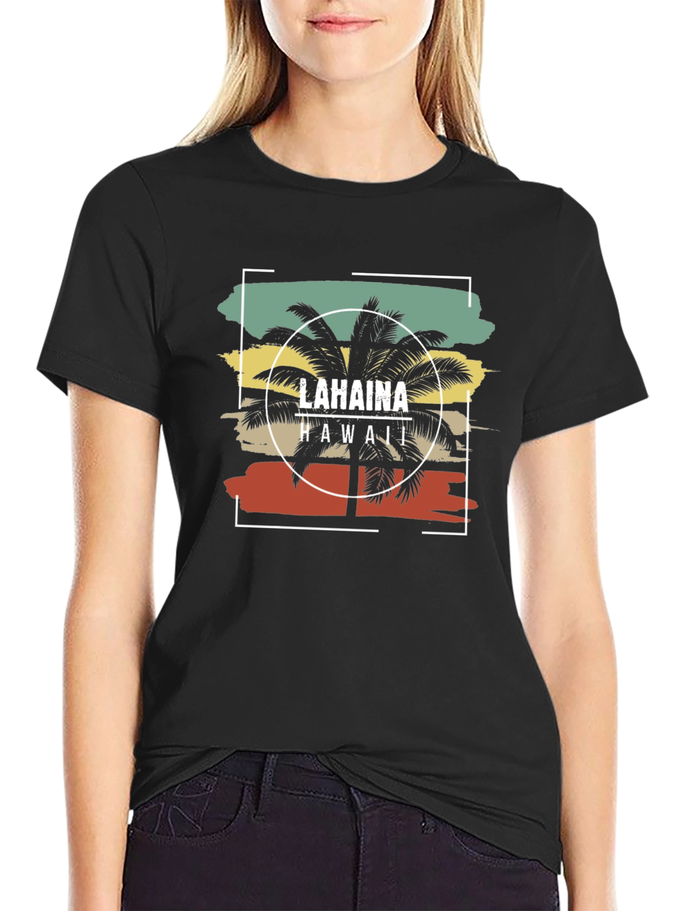 Lahaina Hawaii Palm Tree T-Shirt