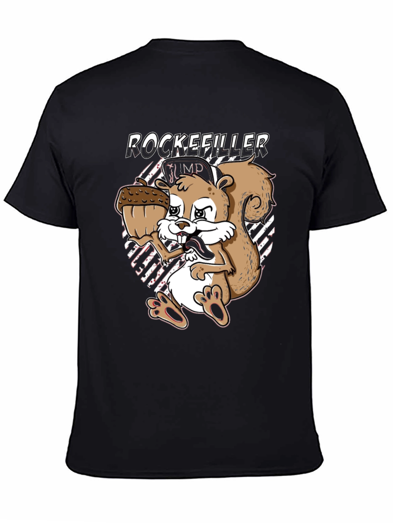 Rockefeller Squirrel Black T-Shirt