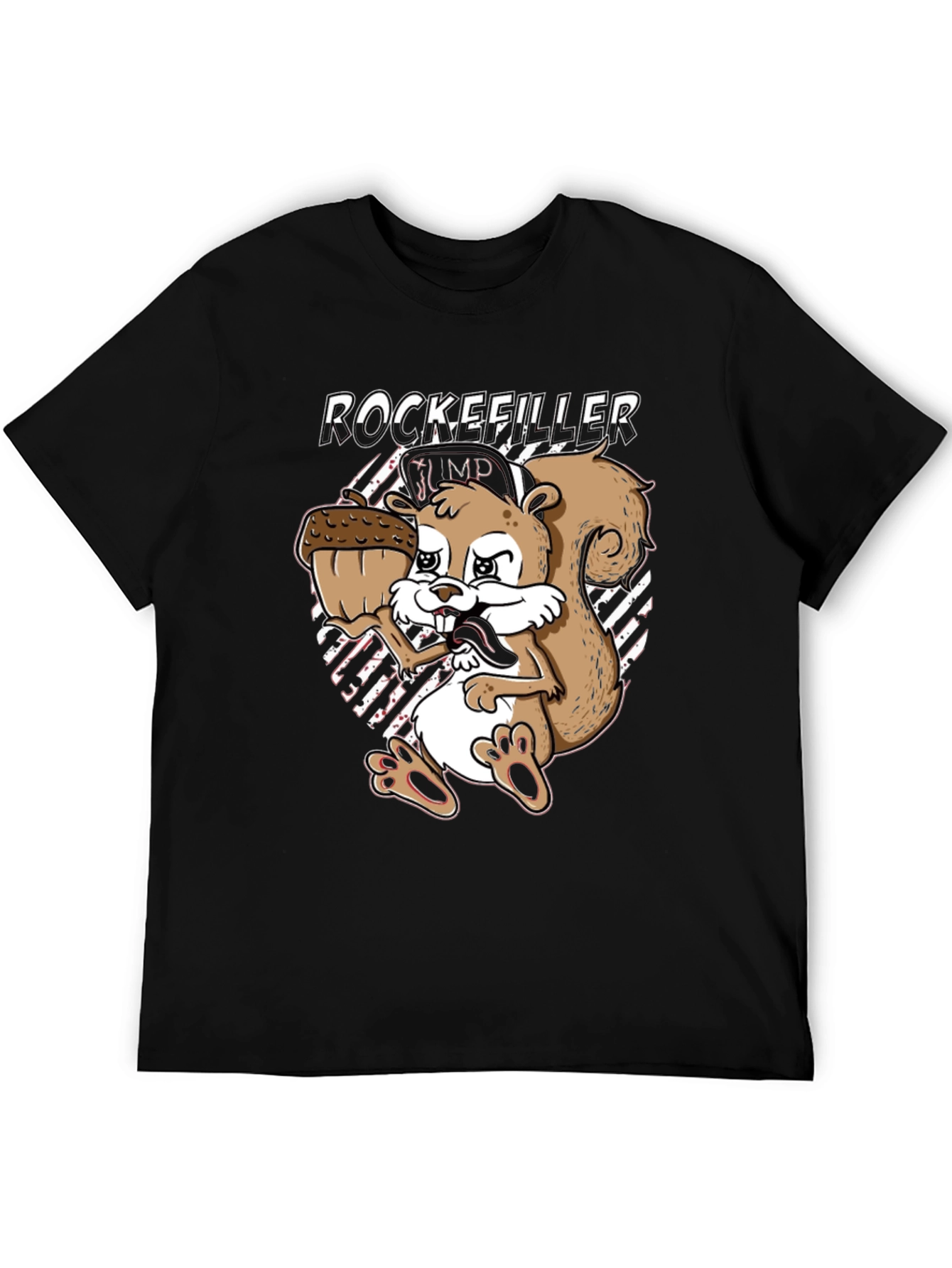 Rockefeller Squirrel Black T-Shirt
