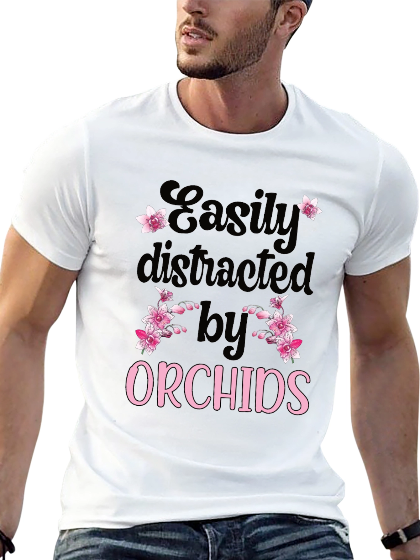 Easily Distracted by Orchids T-Shirt