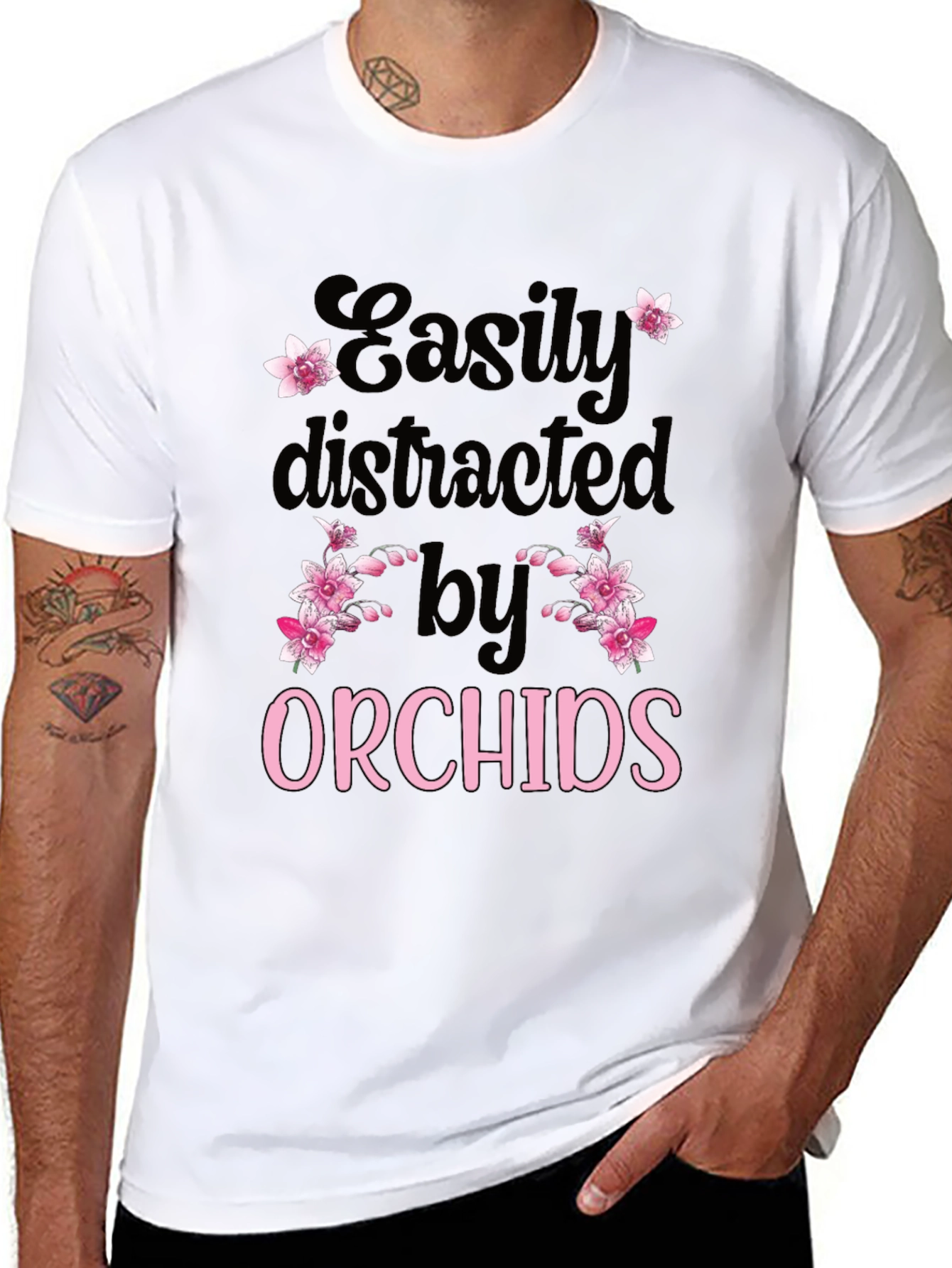 Easily Distracted by Orchids T-Shirt