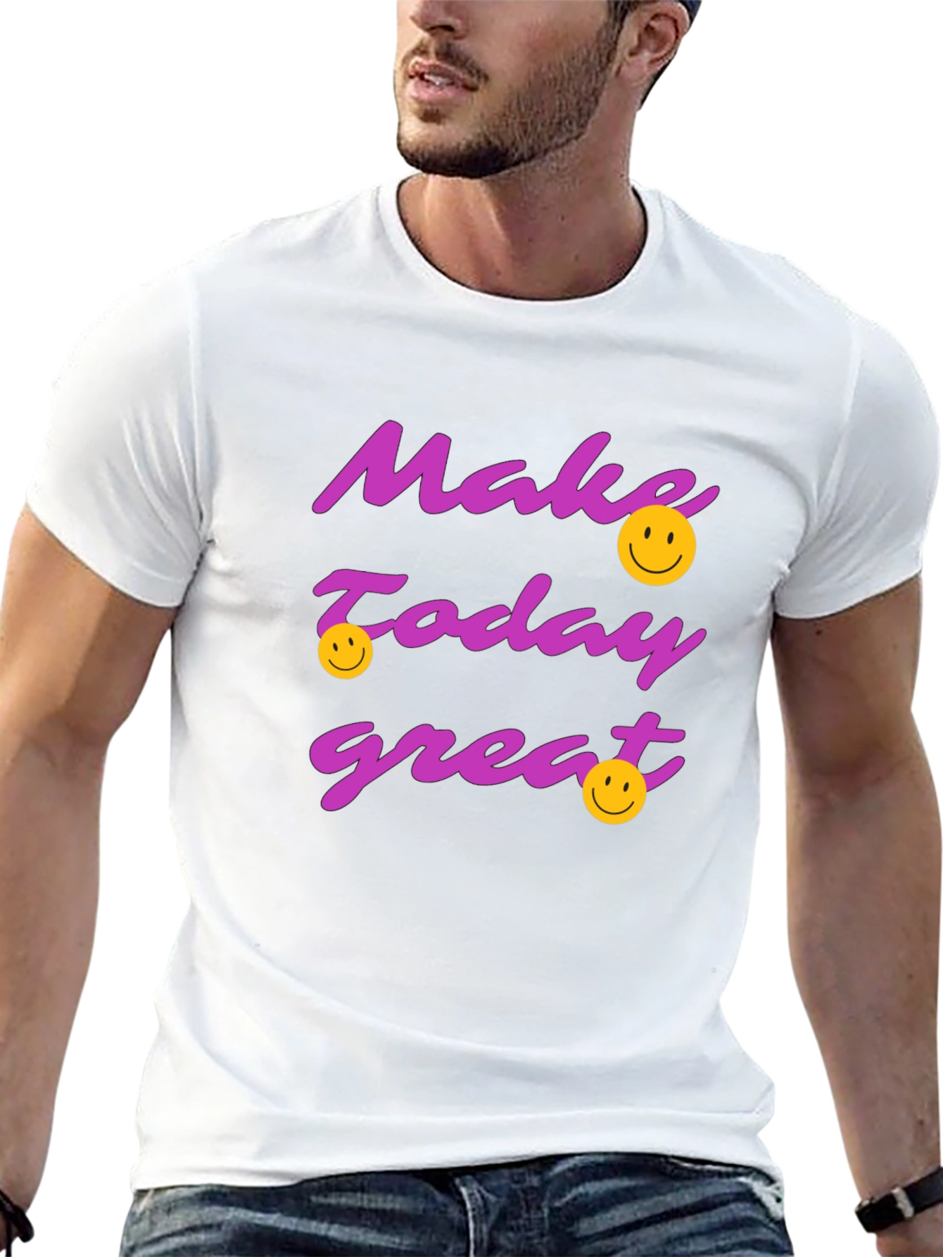 Make Today Great Graphic T-Shirt - Black