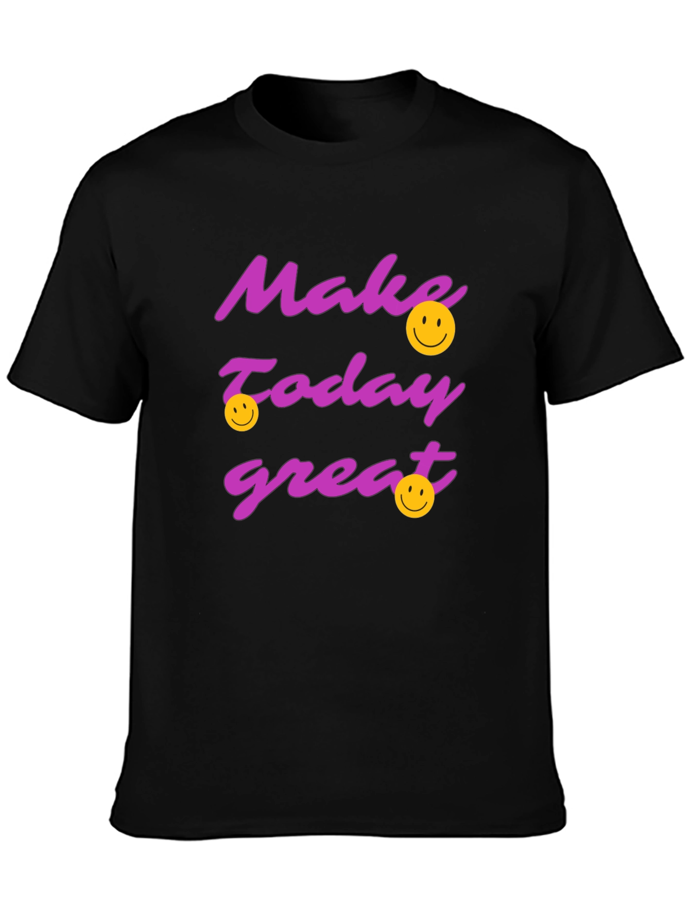 Make Today Great Graphic T-Shirt - Black