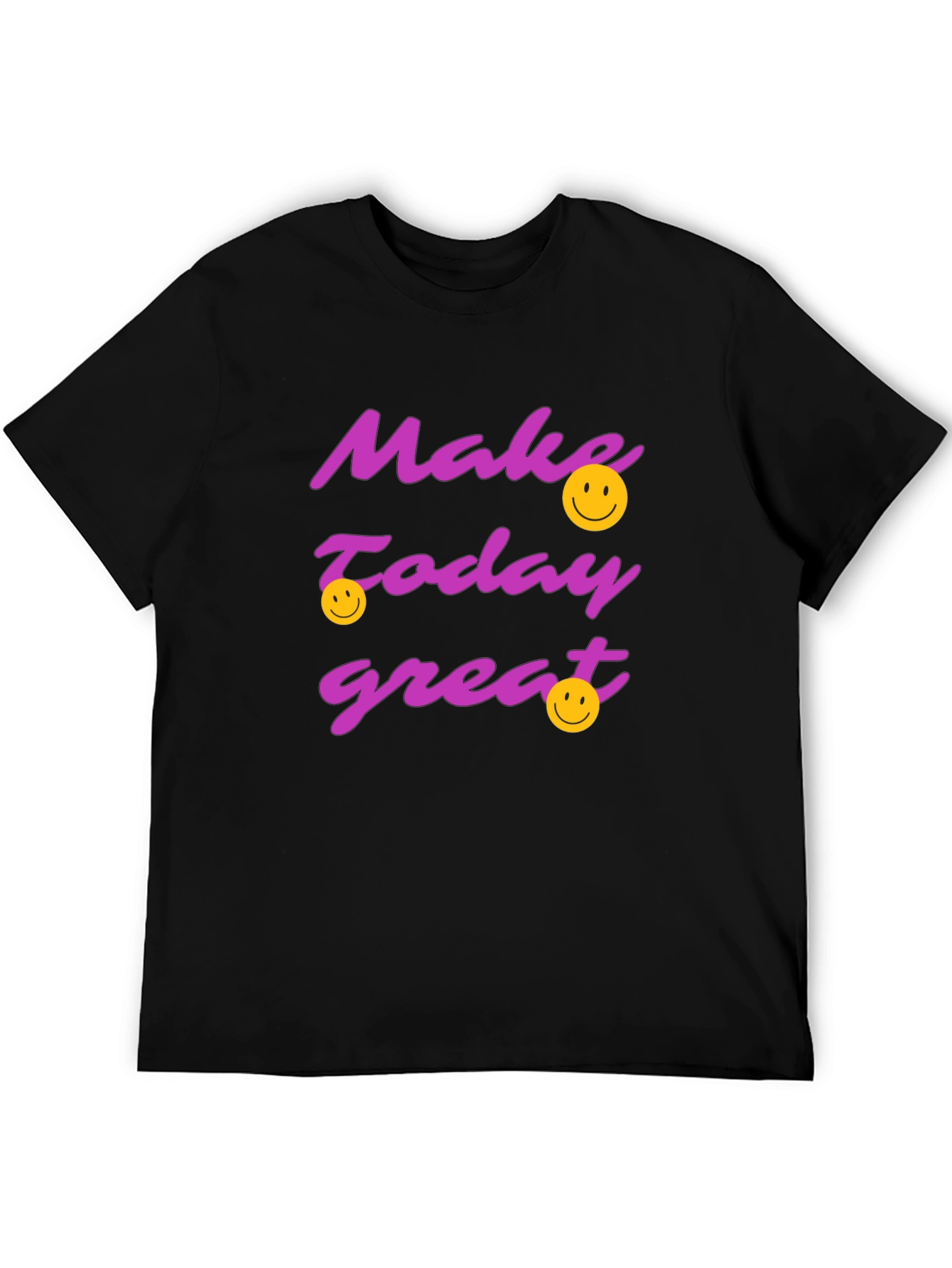 Make Today Great Graphic T-Shirt - Black