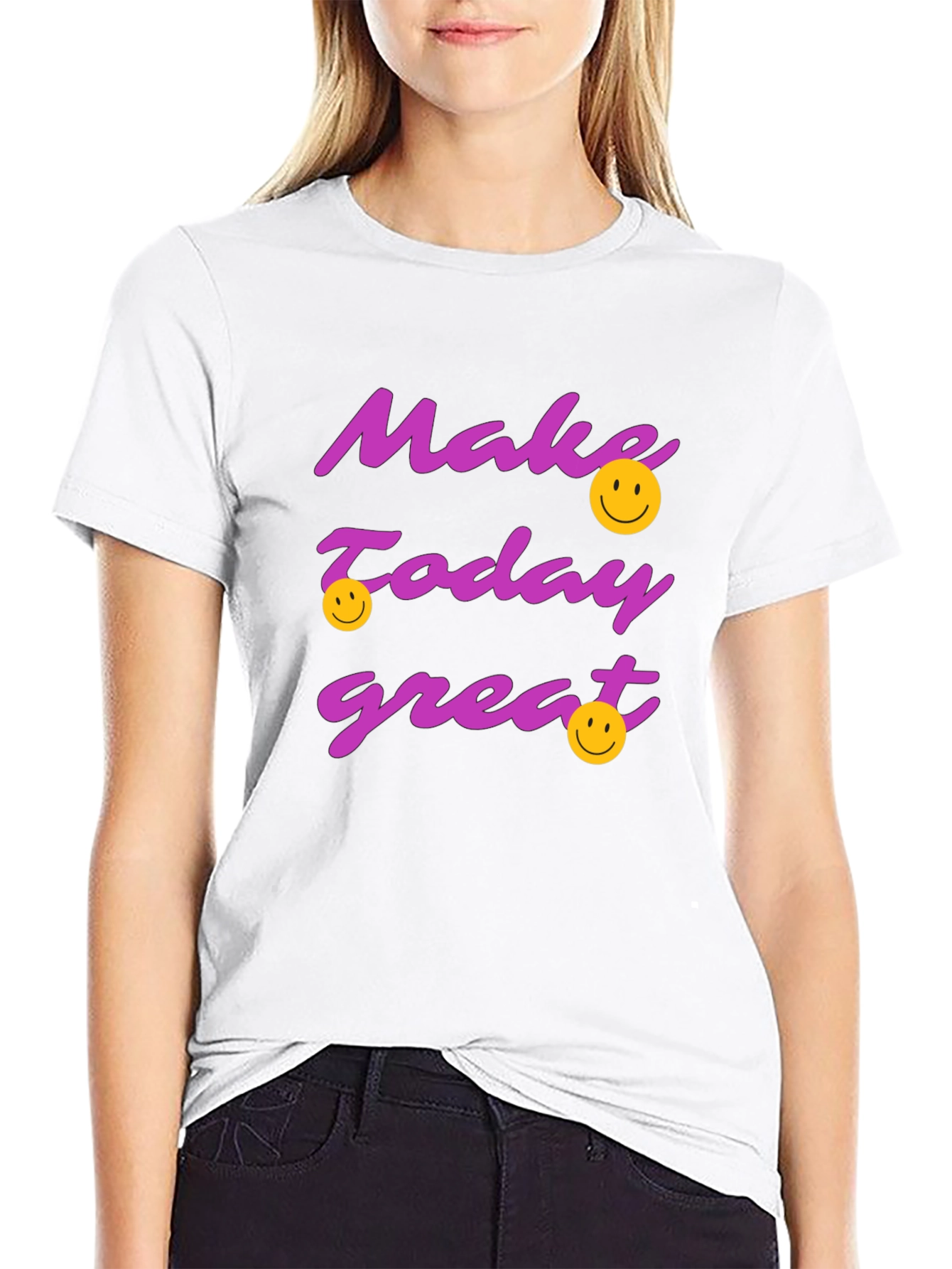 Make Today Great Graphic T-Shirt - Black