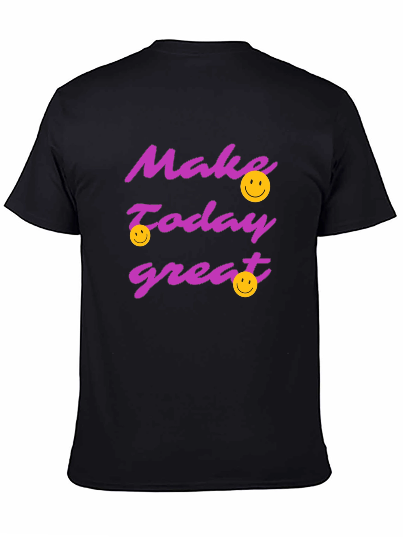 Make Today Great Graphic T-Shirt - Black