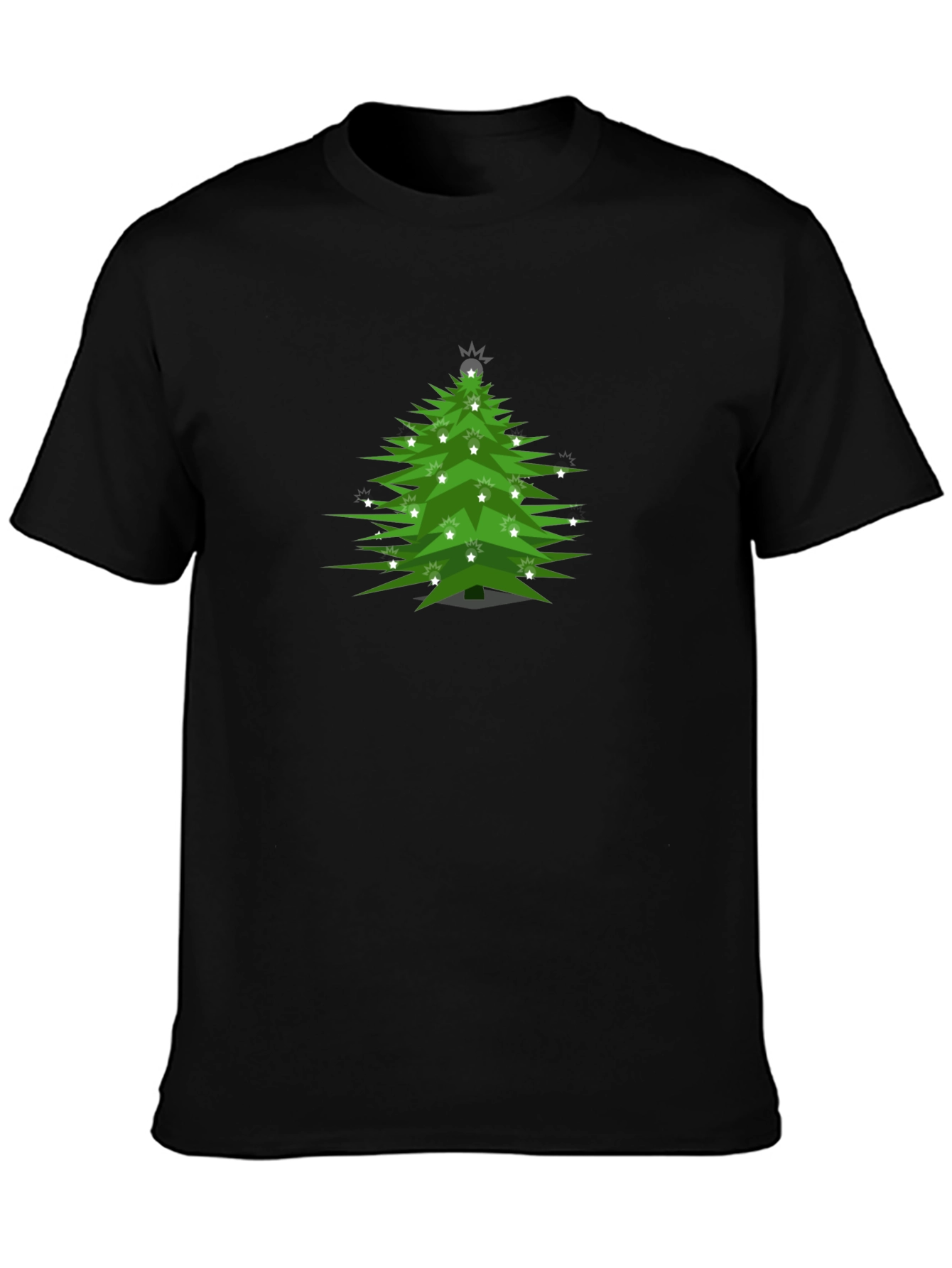 Christmas Tree Graphic Tee - Festive Holiday Shirt