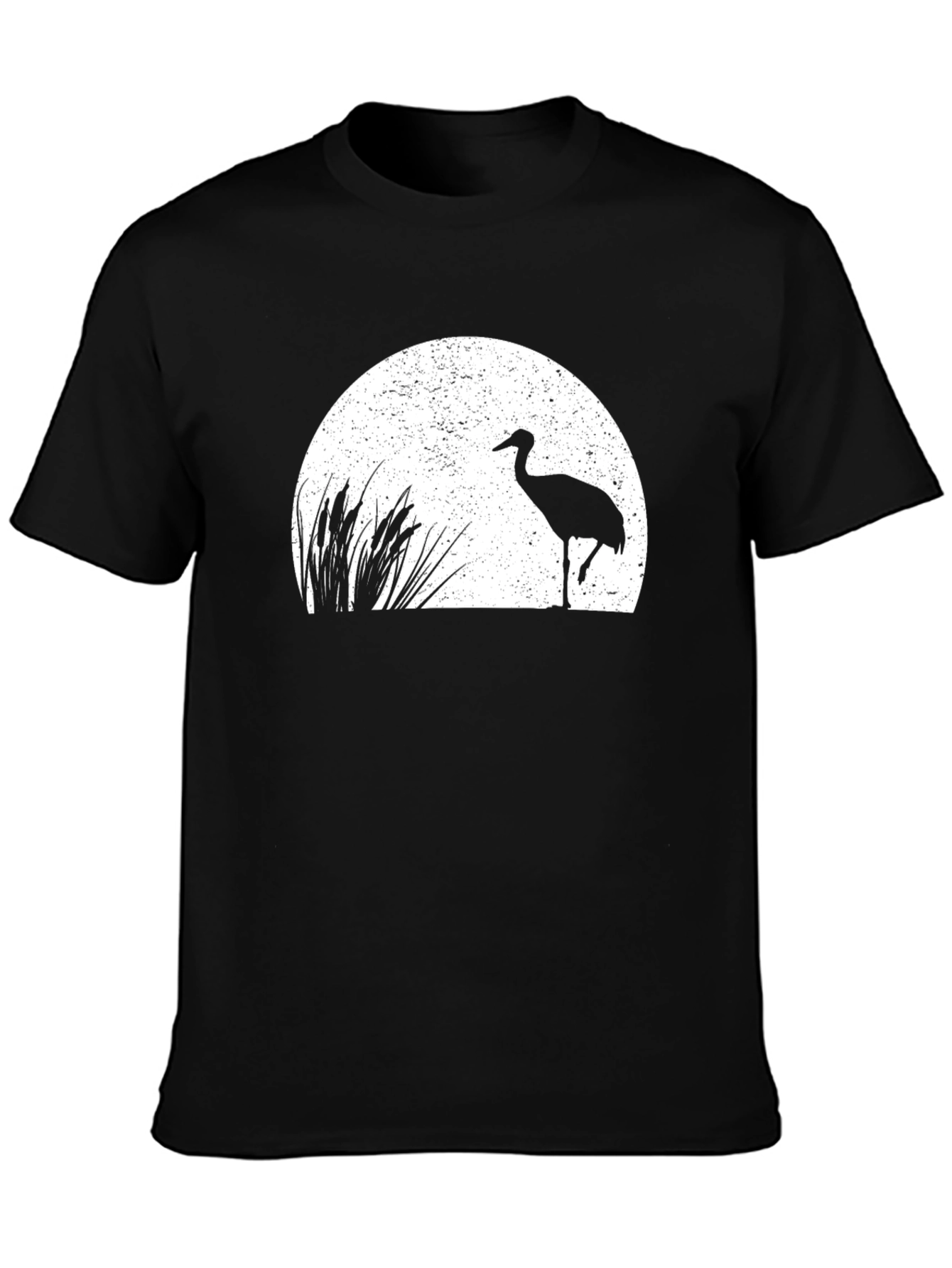 Sandhill Crane Graphic Tee - Black