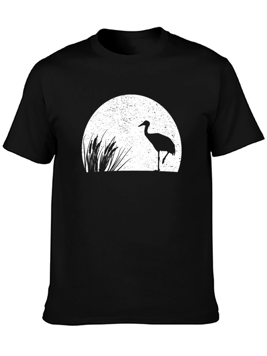 Sandhill Crane Graphic Tee - Black