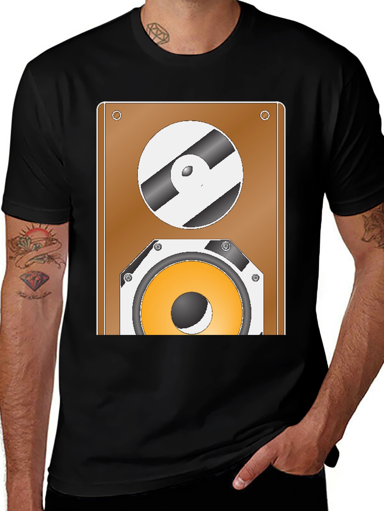 Speaker Graphic Tee - Black