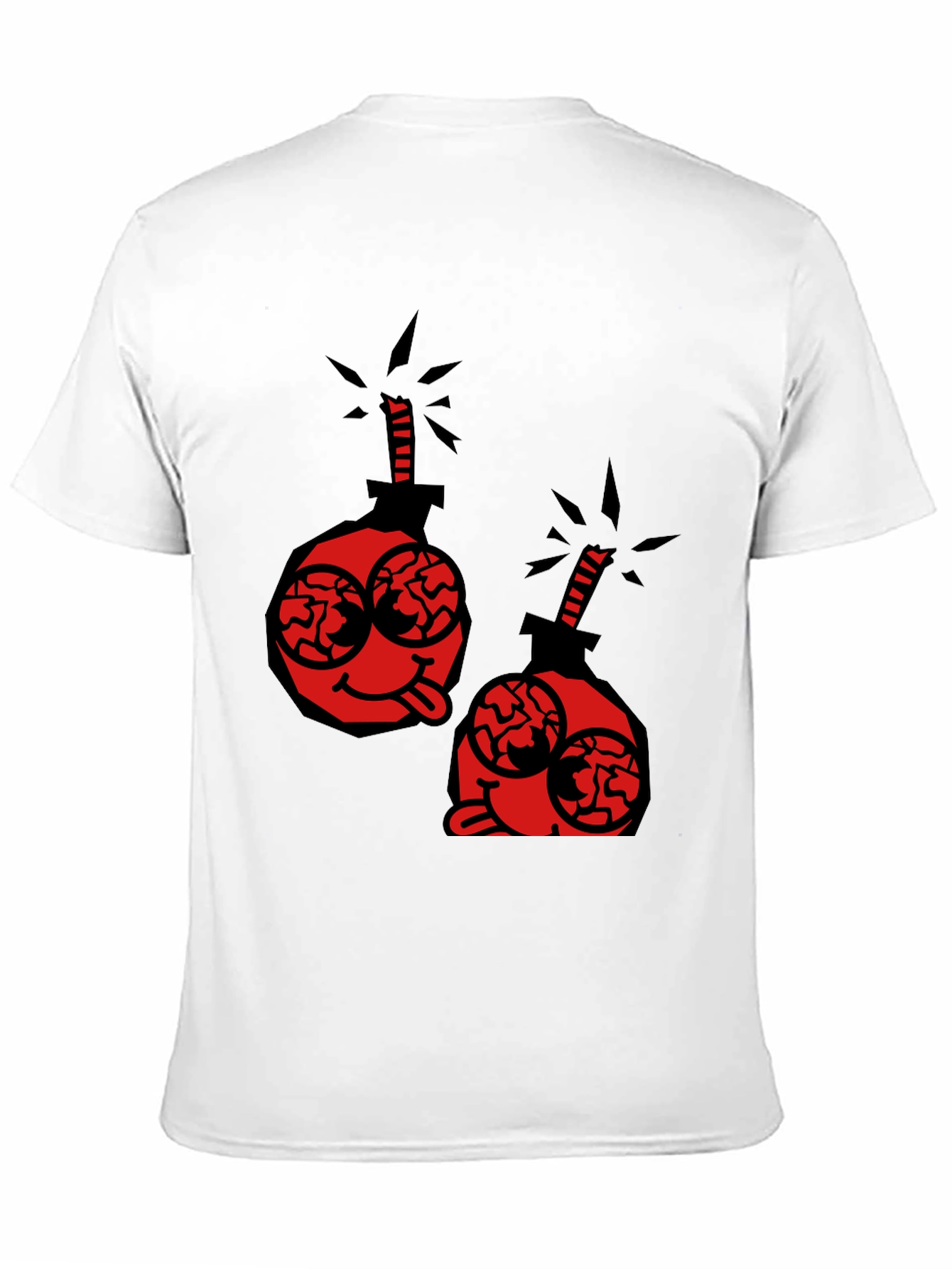 Cartoon Bomb Graphic Tee - Black