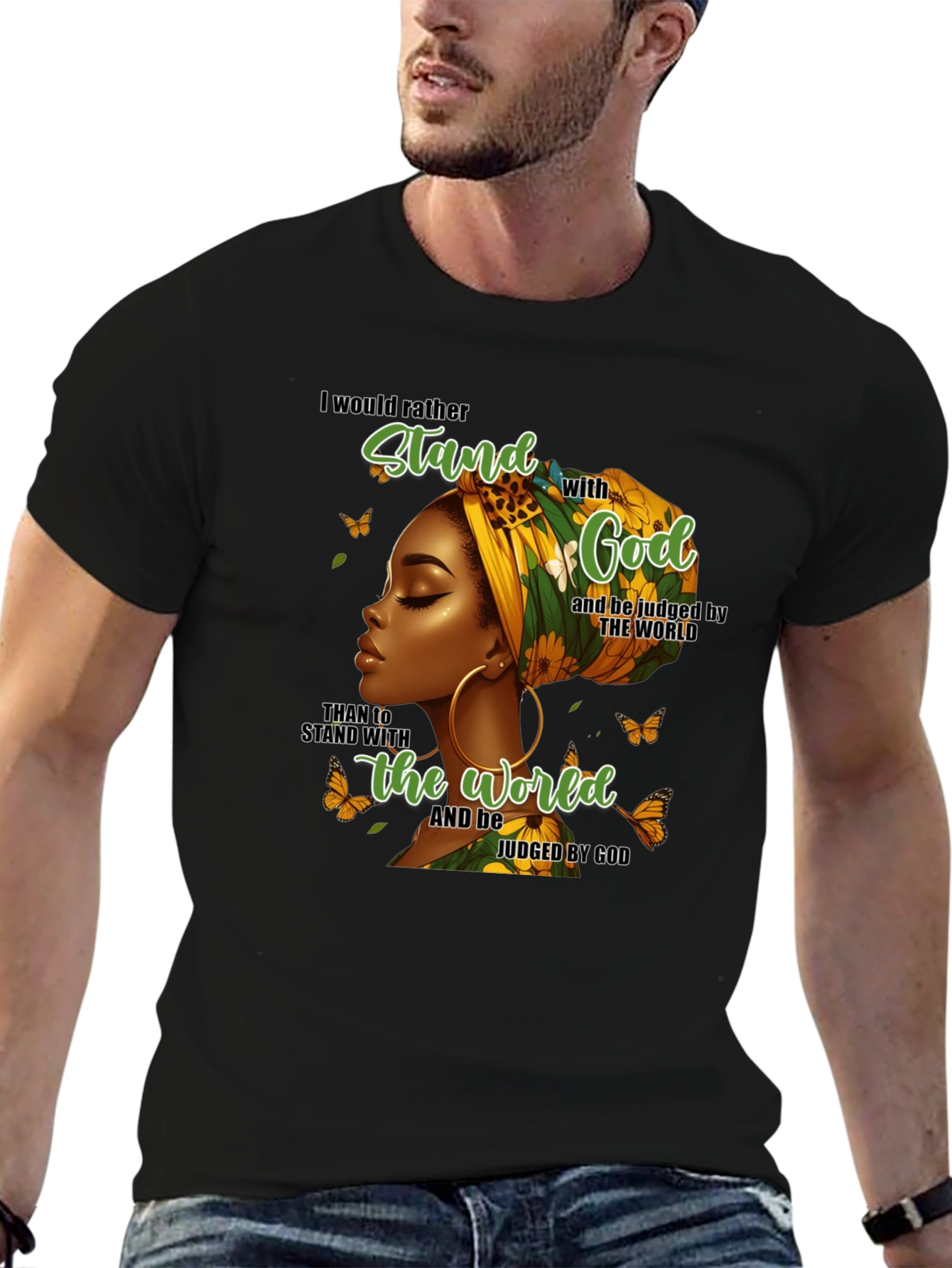 Id Rather Stand With God T-Shirt