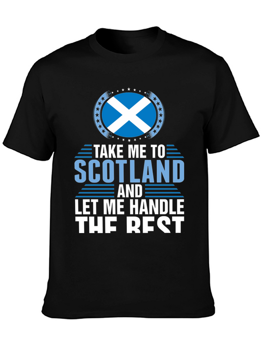 Scotland Graphic Tee - Take Me To Scotland Novelty T-Shirt