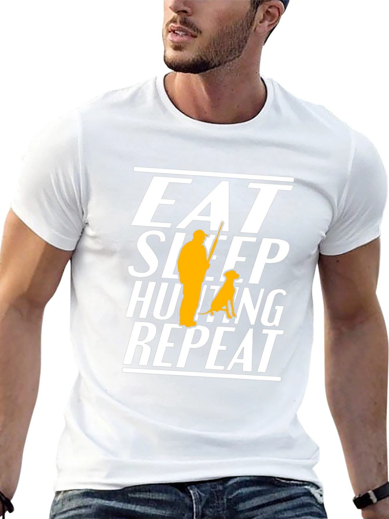 Eat Sleep Hunting Repeat Graphic Tee