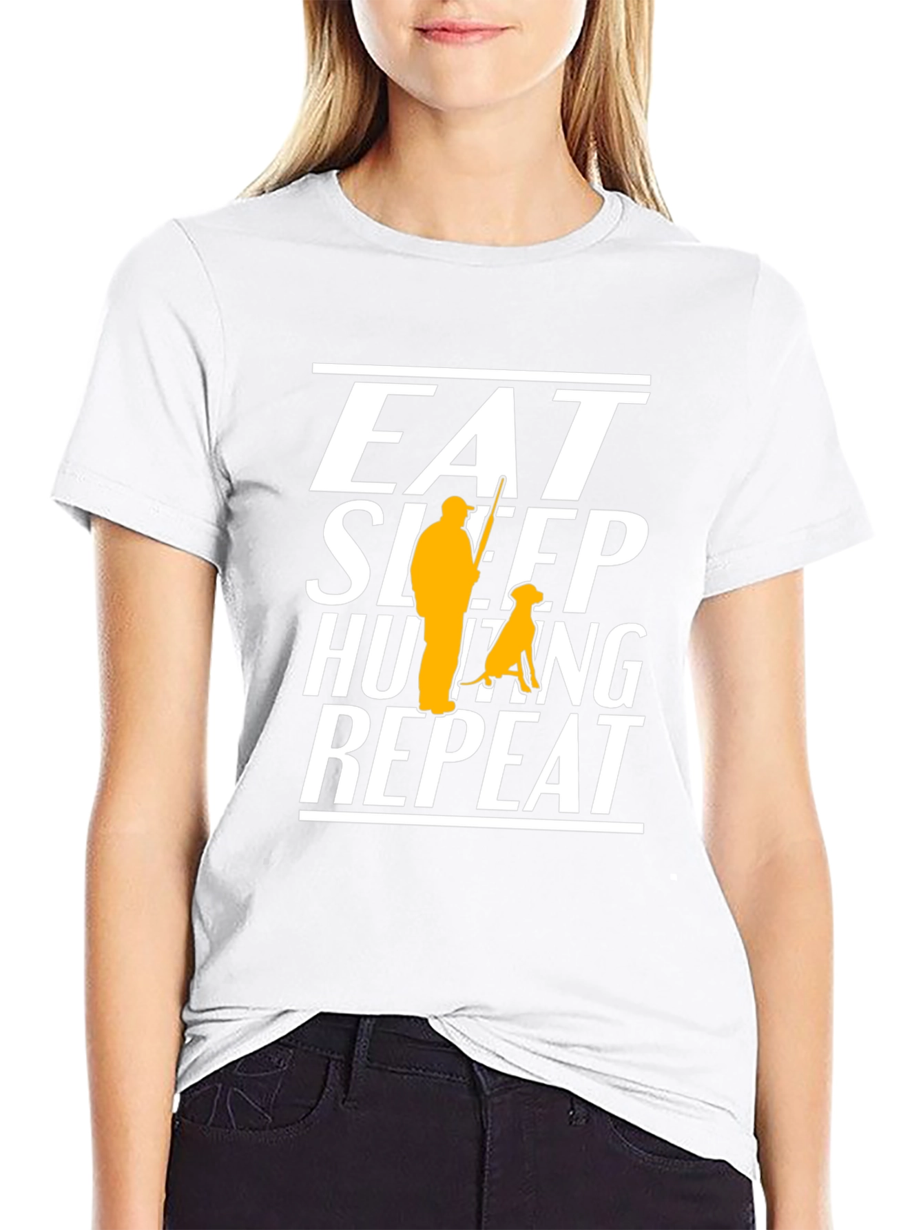 Eat Sleep Hunting Repeat Graphic Tee