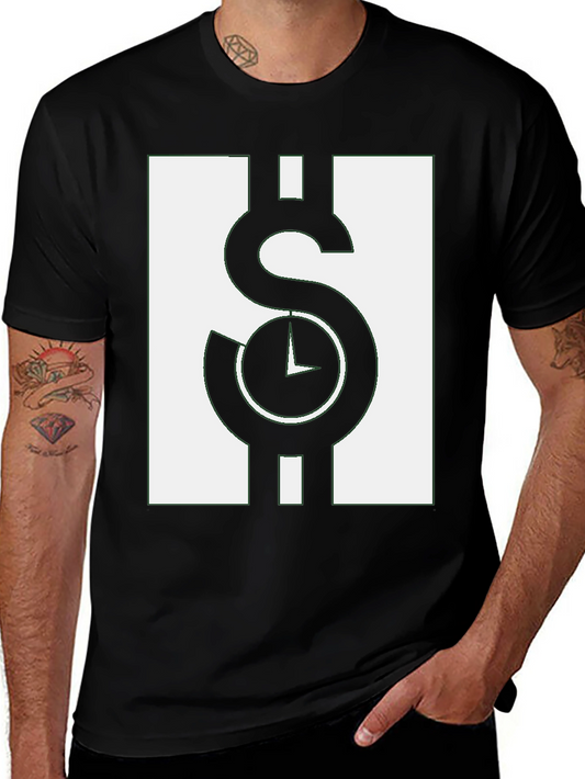 Time is Money Graphic Tee - Black Casual Shirt