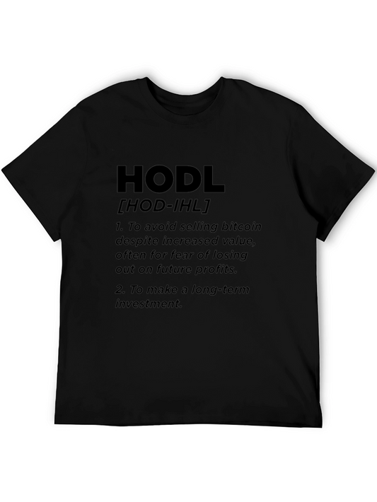 HODL Bitcoin Definition Graphic T-Shirt