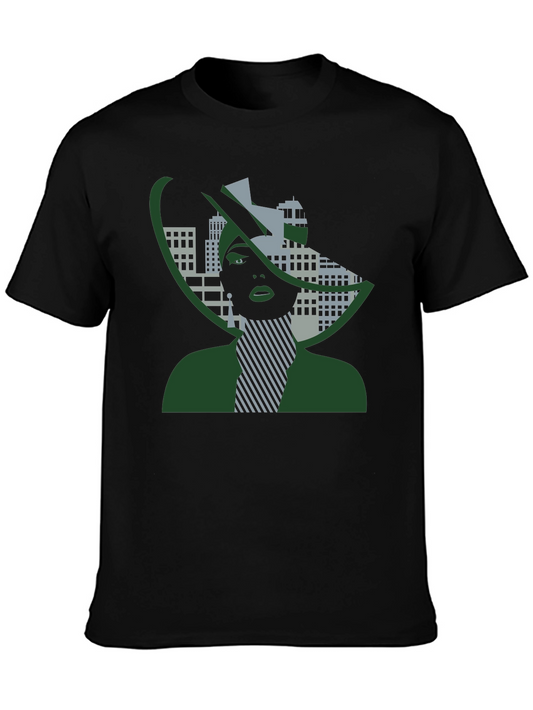Urban Chic Graphic T-Shirt - Stylish Cityscape Design