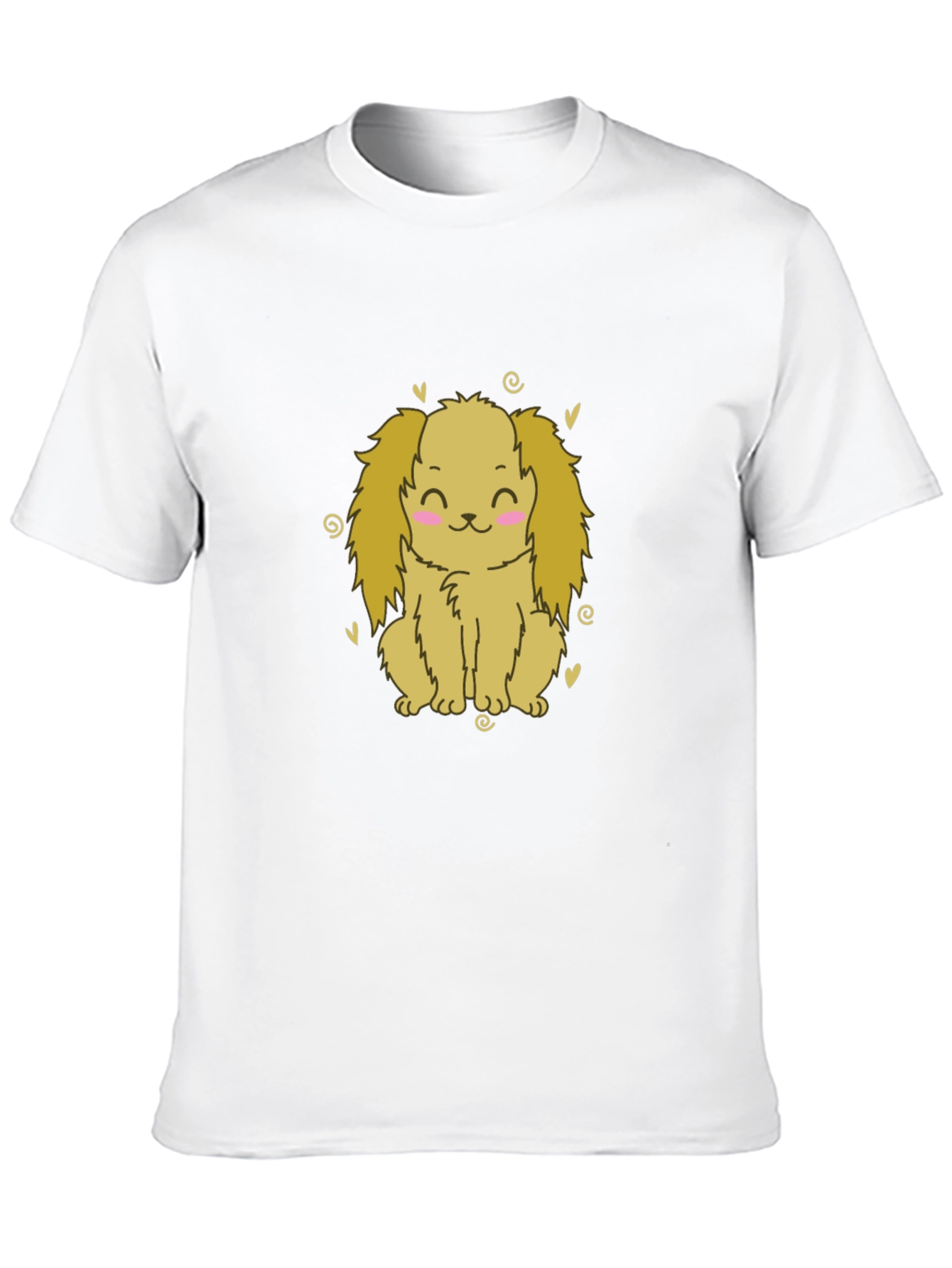 Cute Dog T-Shirt - Black Cotton Tee