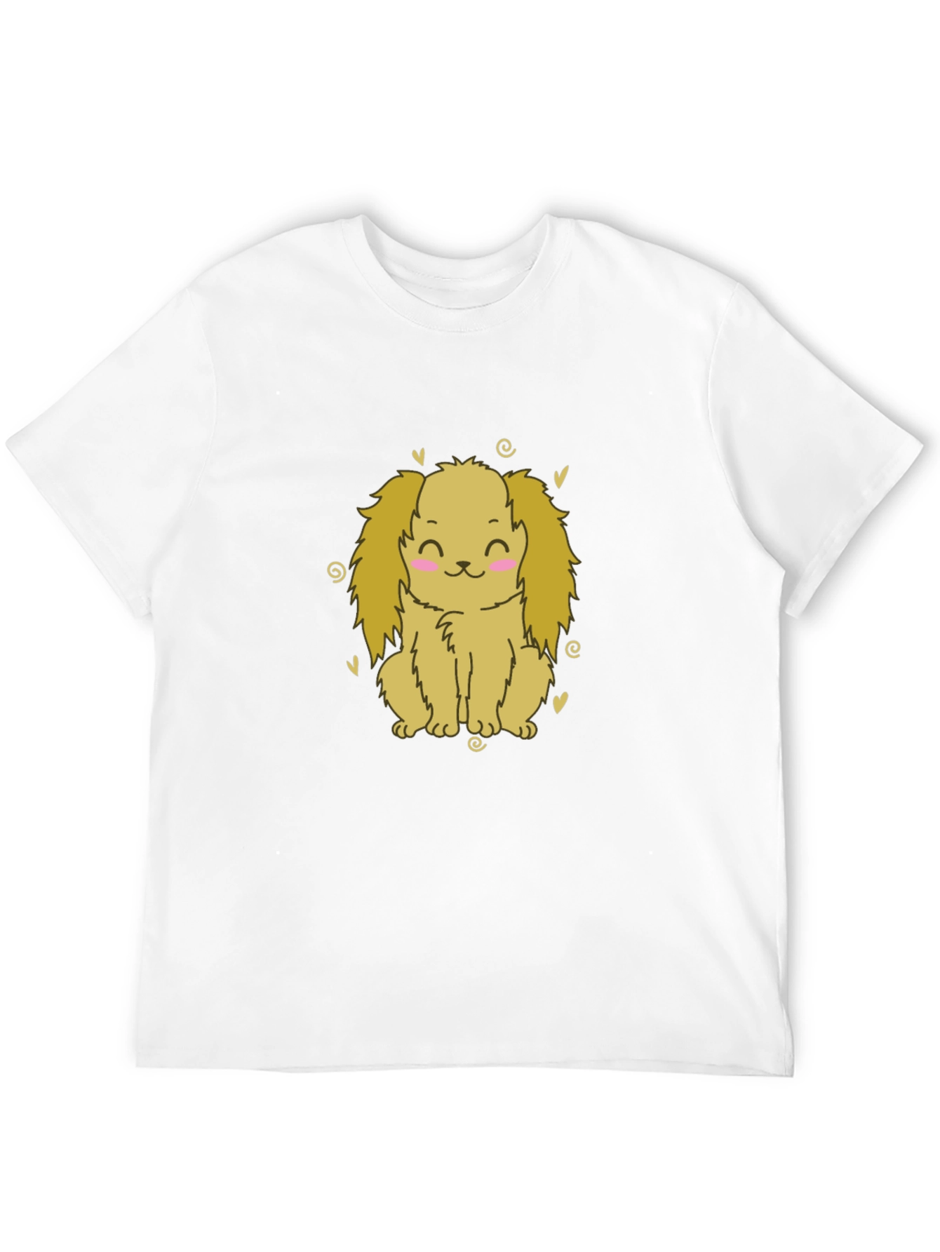 Cute Dog T-Shirt - Black Cotton Tee