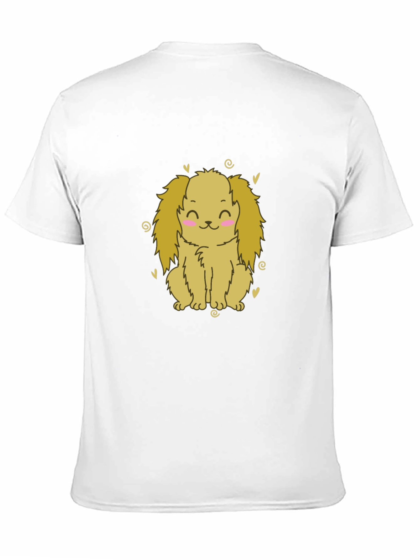 Cute Dog T-Shirt - Black Cotton Tee