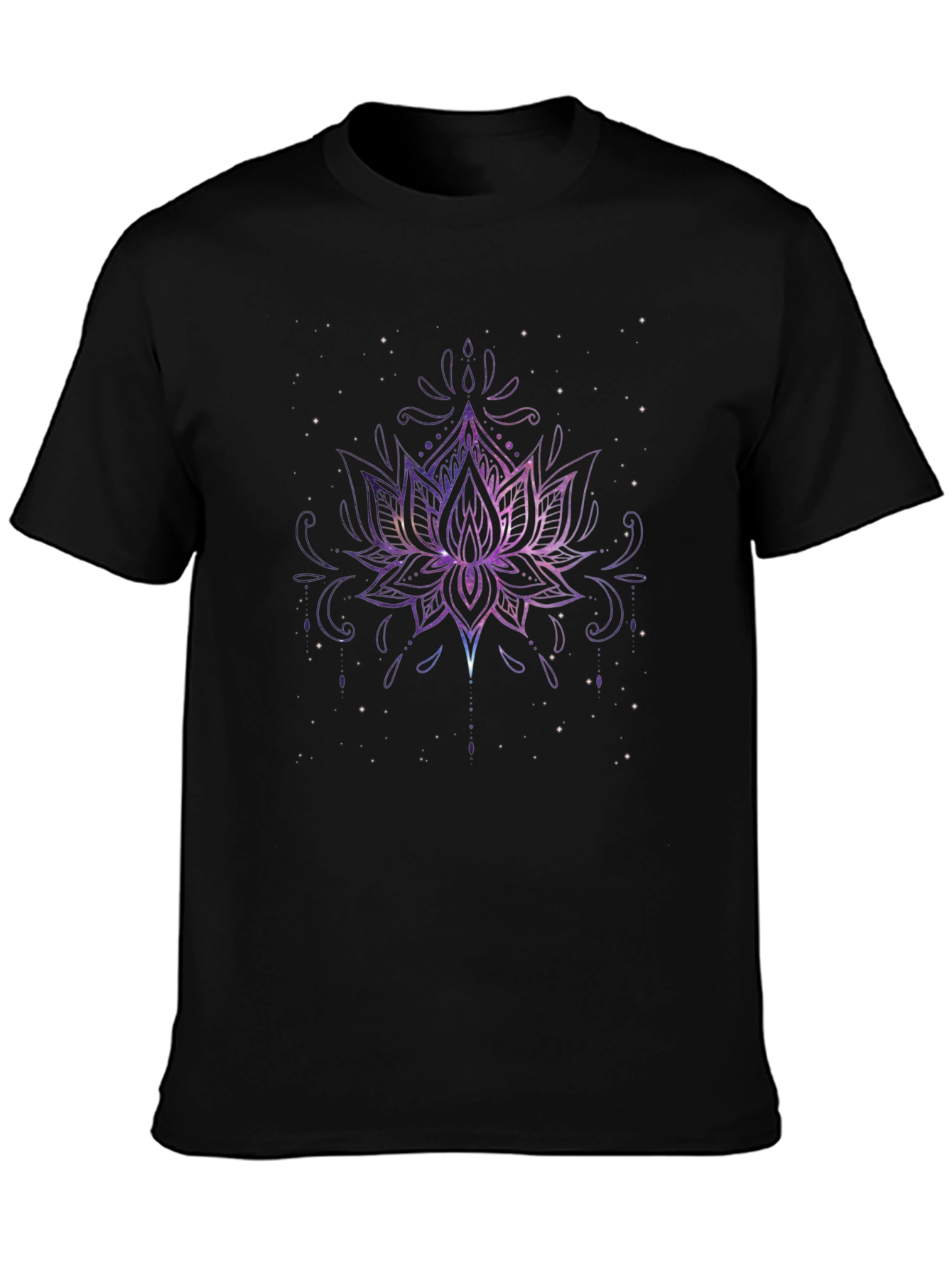 Galaxy Lotus Flower Graphic Tee