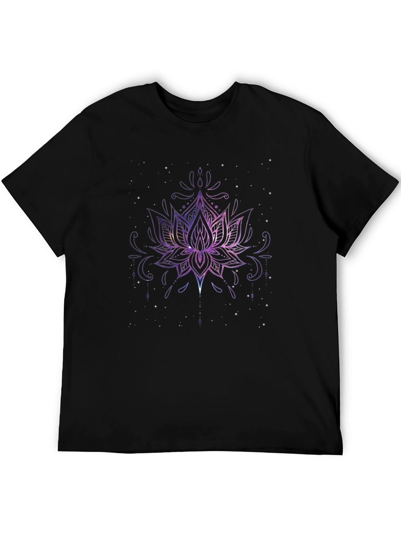 Galaxy Lotus Flower Graphic Tee