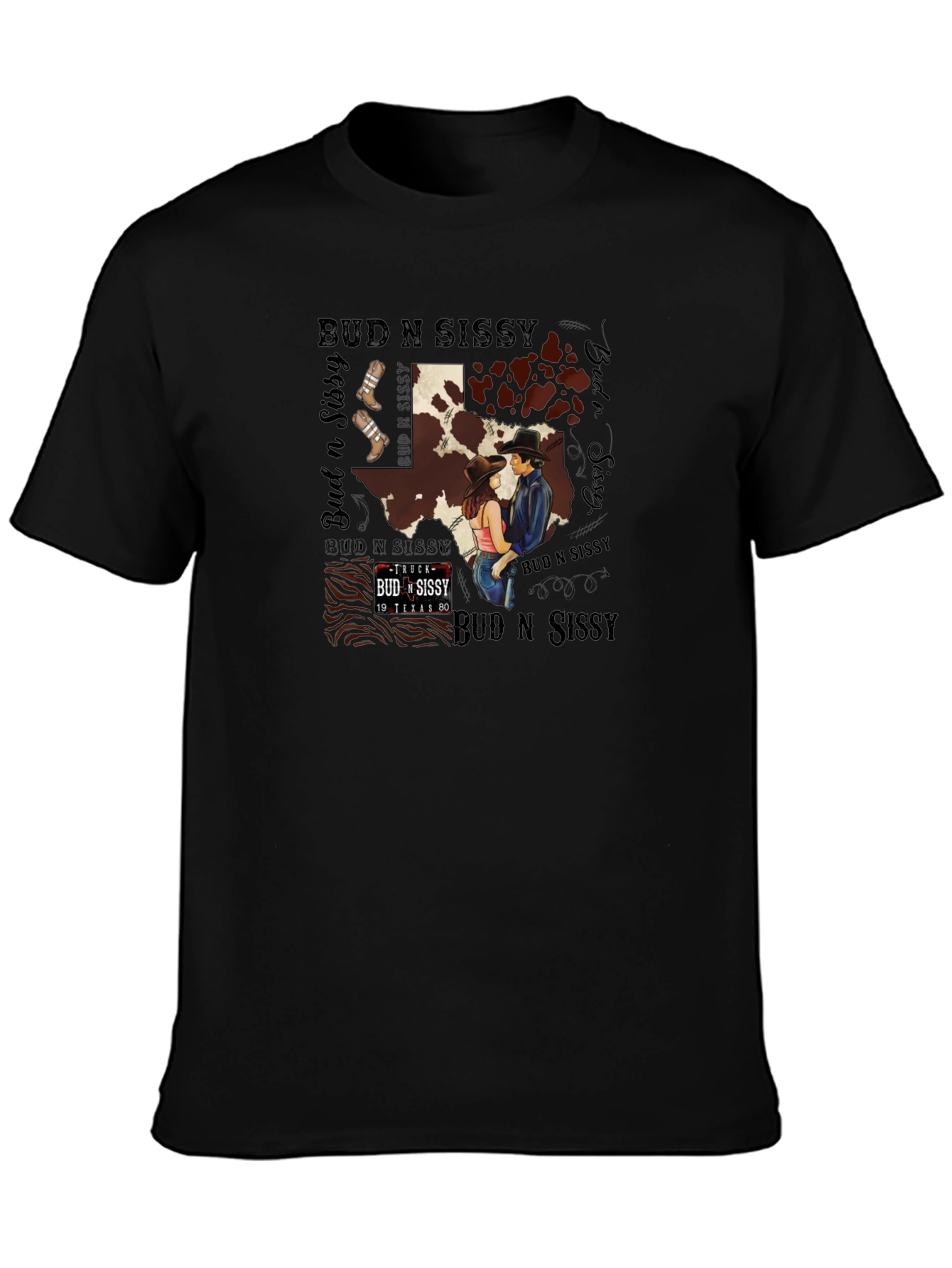 Bud N Sissy Texas Graphic T-Shirt