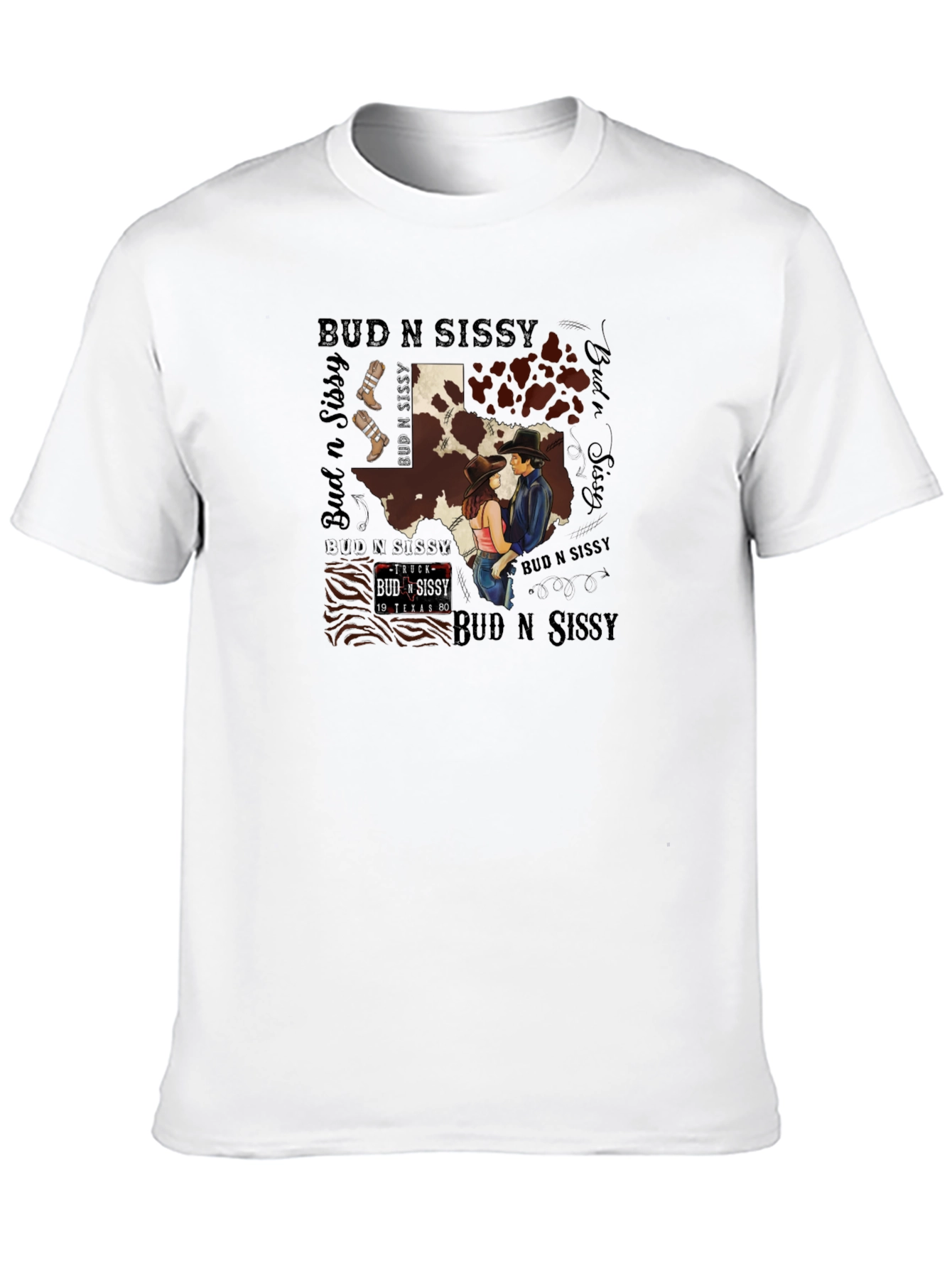 Bud N Sissy Texas Graphic T-Shirt