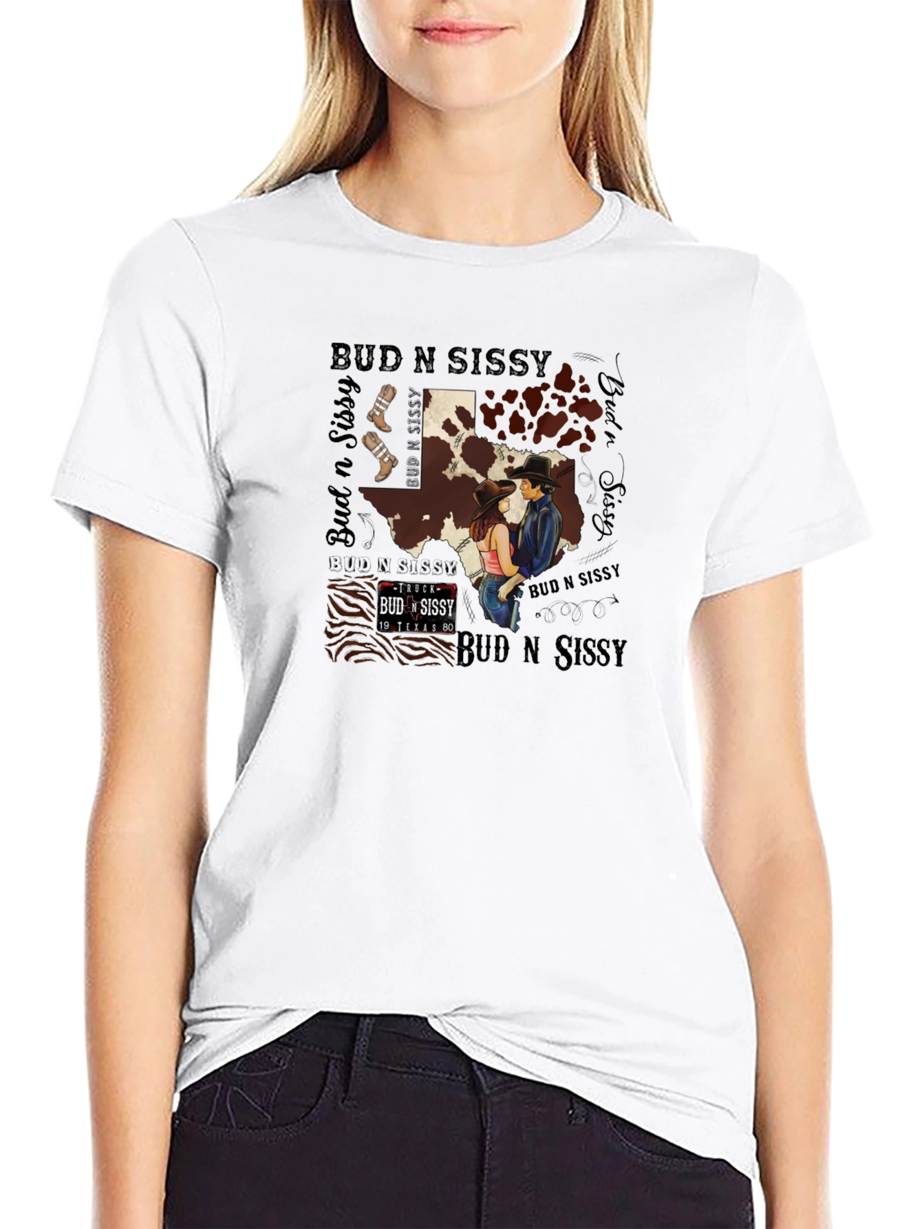 Bud N Sissy Texas Graphic T-Shirt